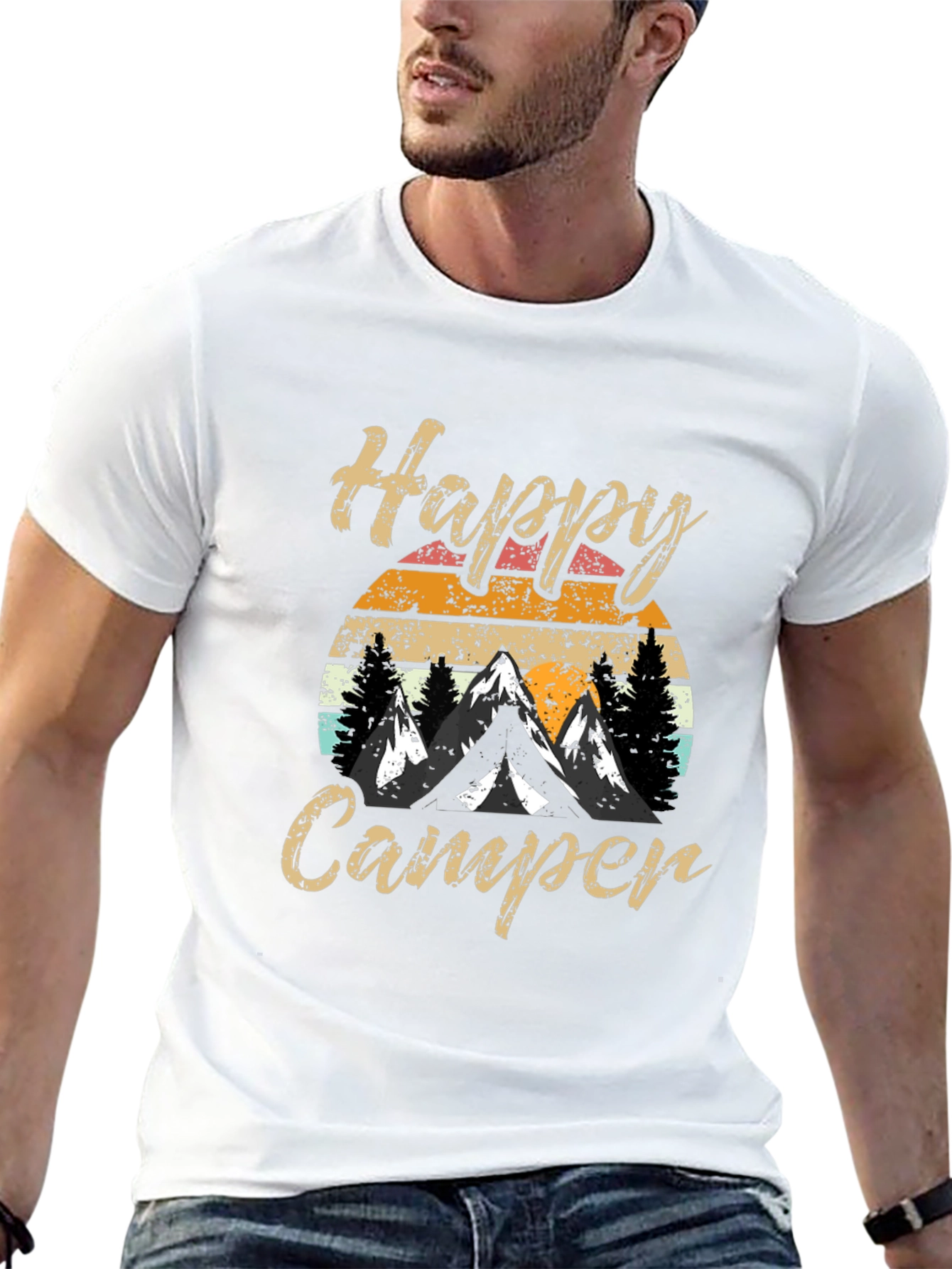 Happy Camper Retro Graphic Tee