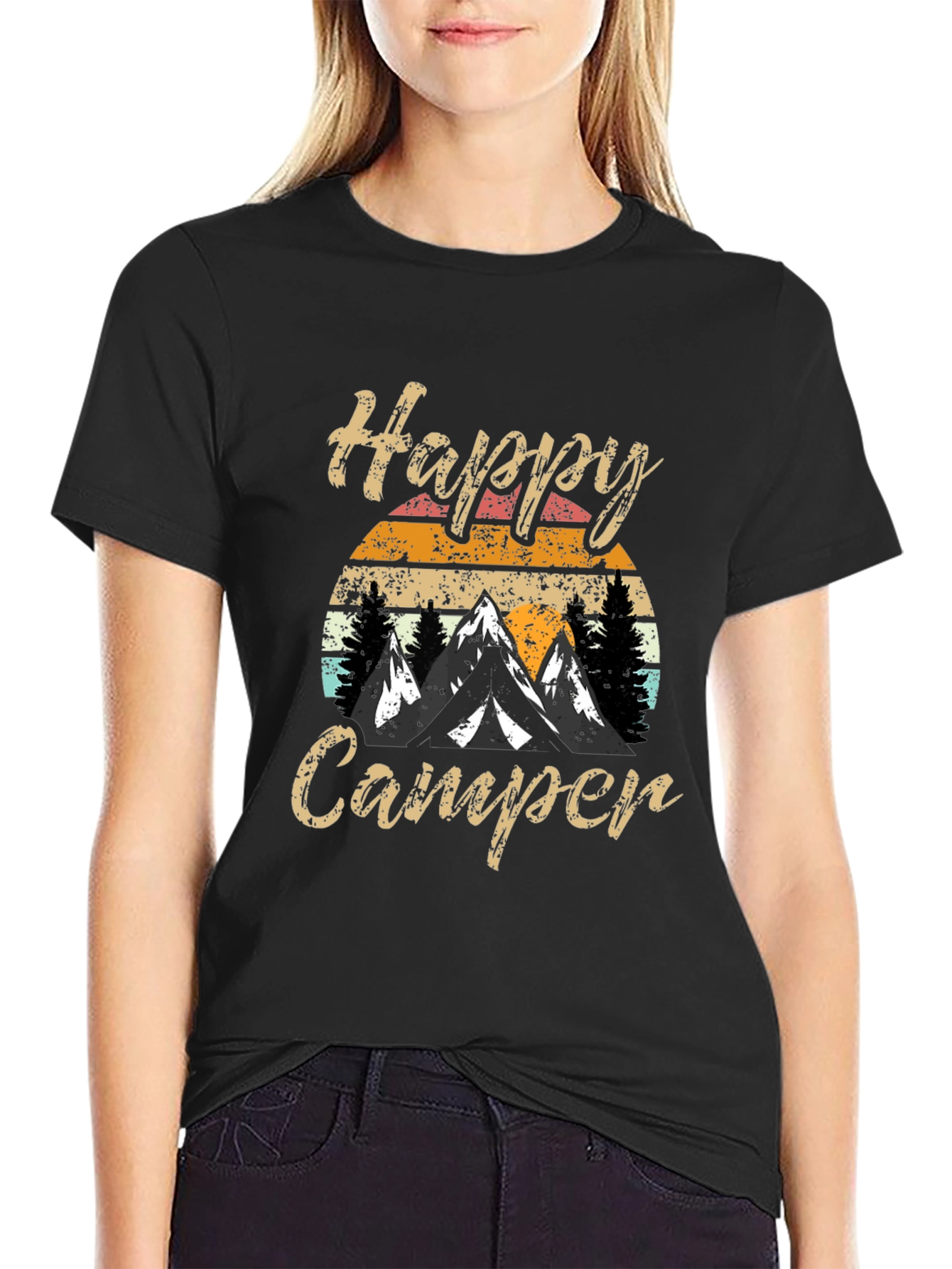 Happy Camper Retro Graphic Tee
