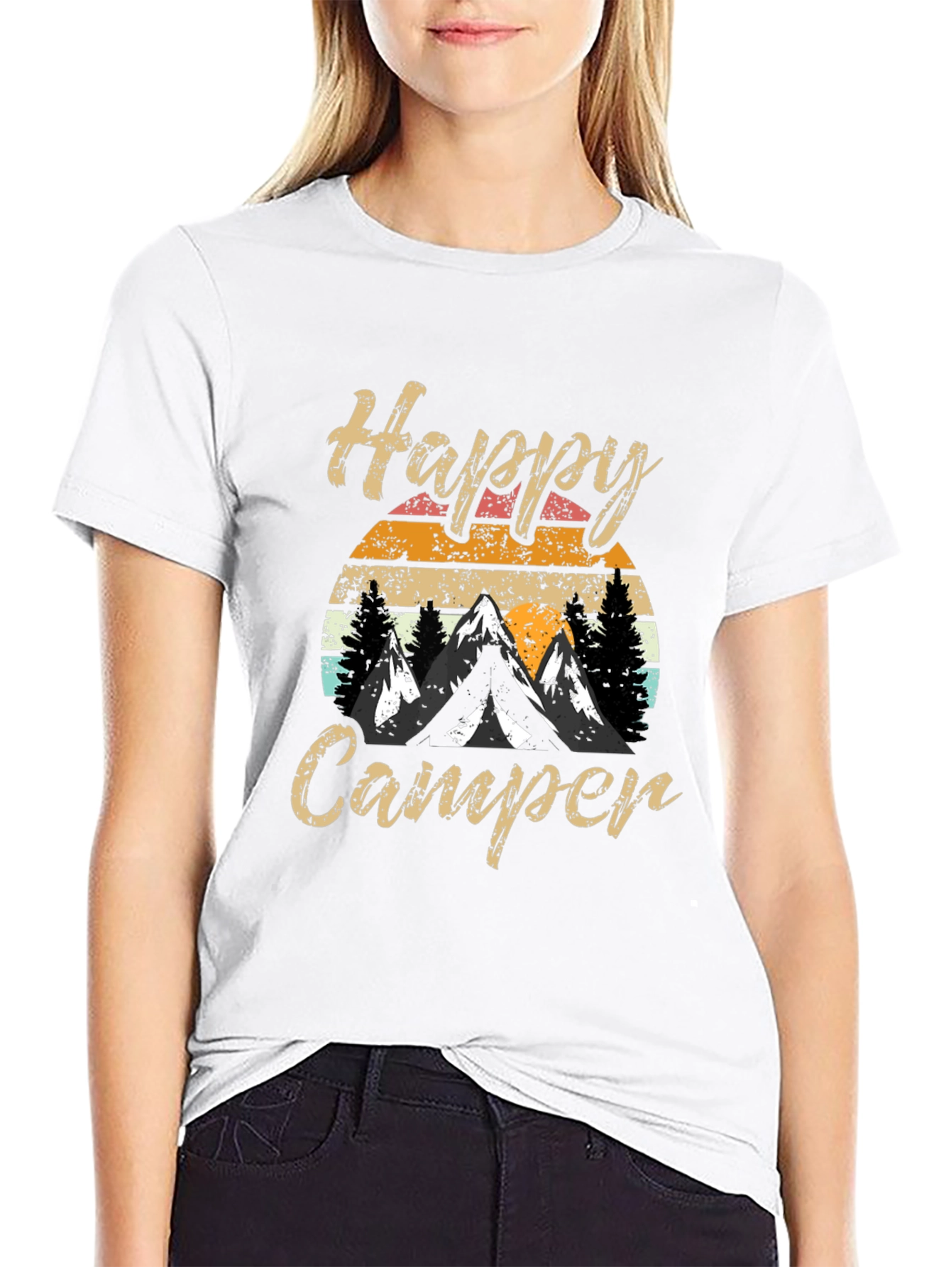 Happy Camper Retro Graphic Tee