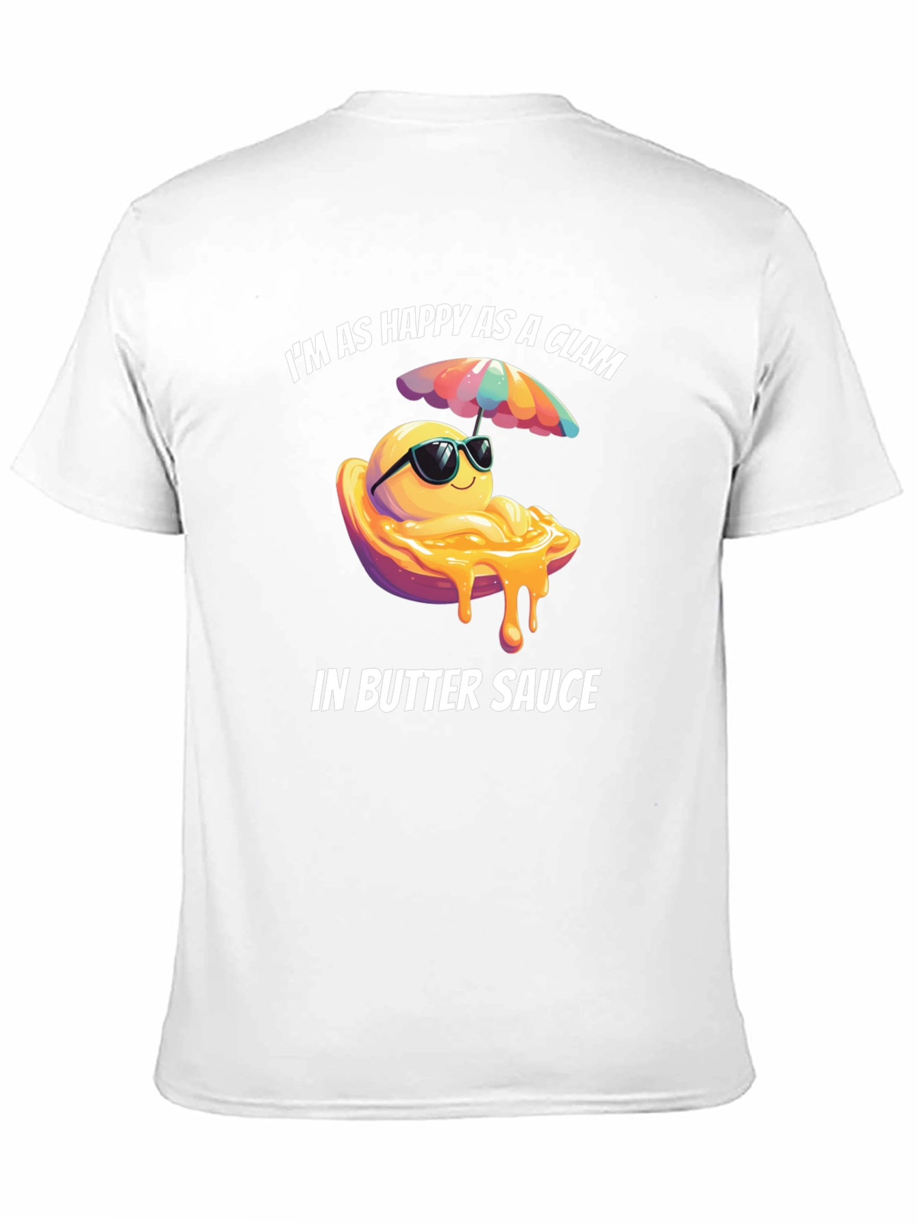 Happy Clam in Butter Sauce Graphic T-Shirt