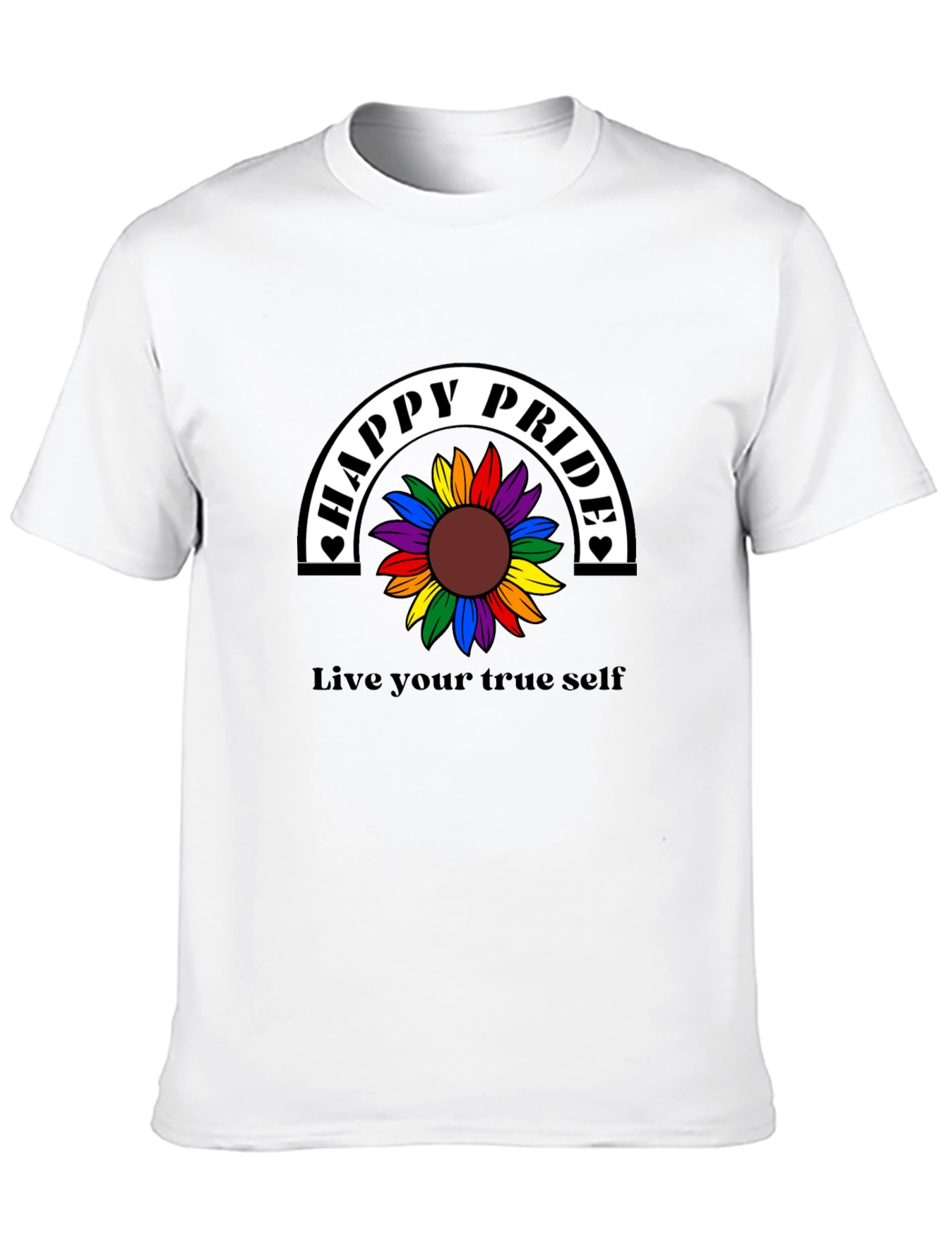 Happy Pride Rainbow Sunflower T-Shirt