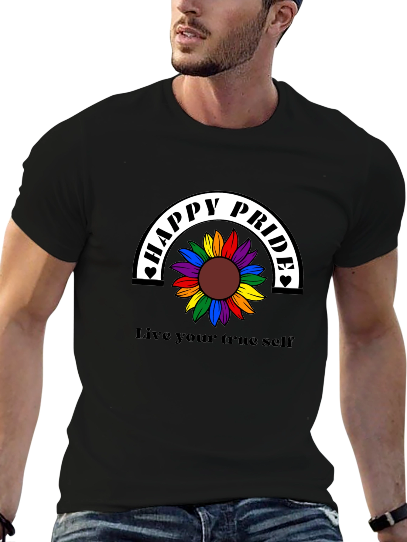 Happy Pride Rainbow Sunflower T-Shirt