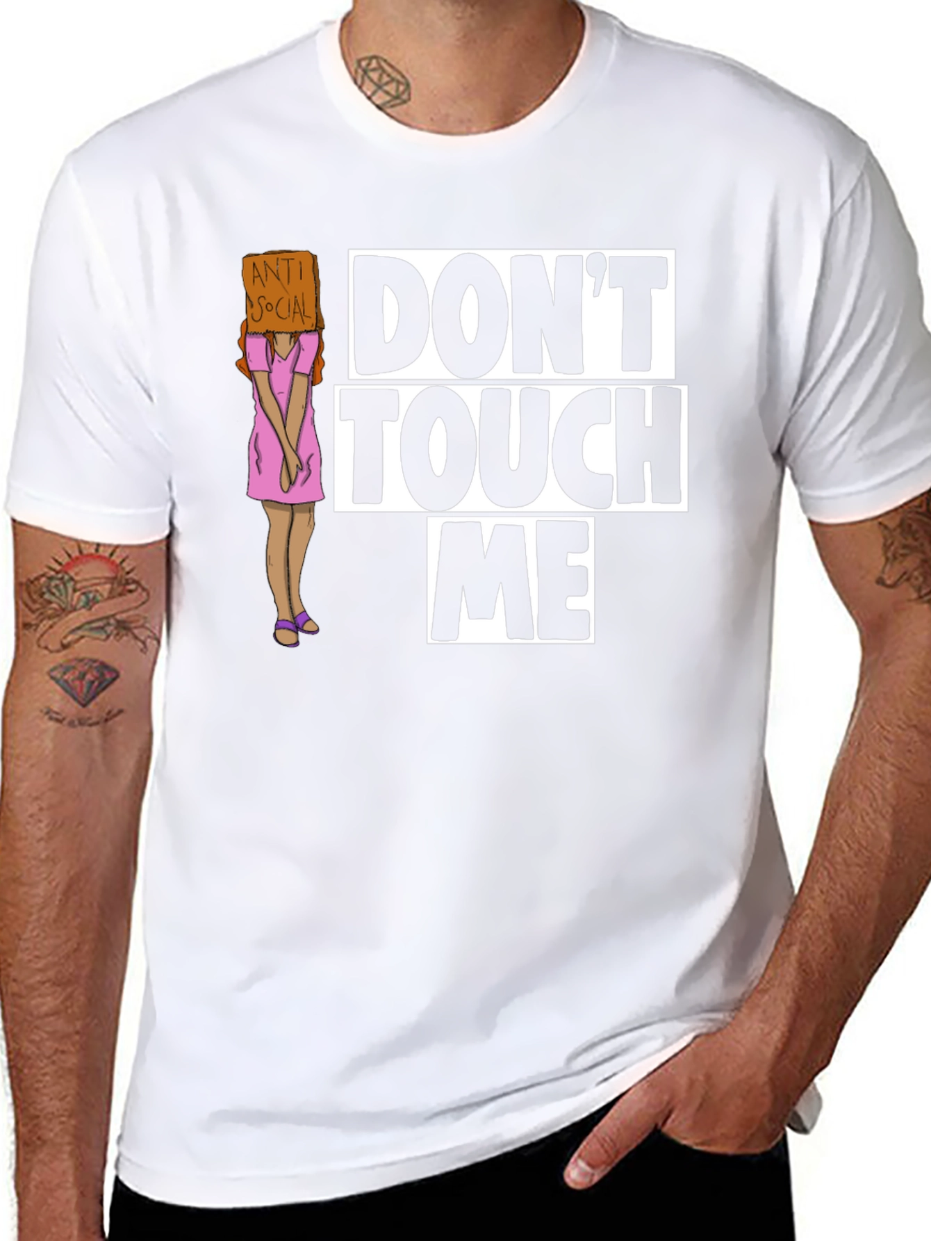 Dont Touch Me Graphic T-Shirt - Anti-Social Humor