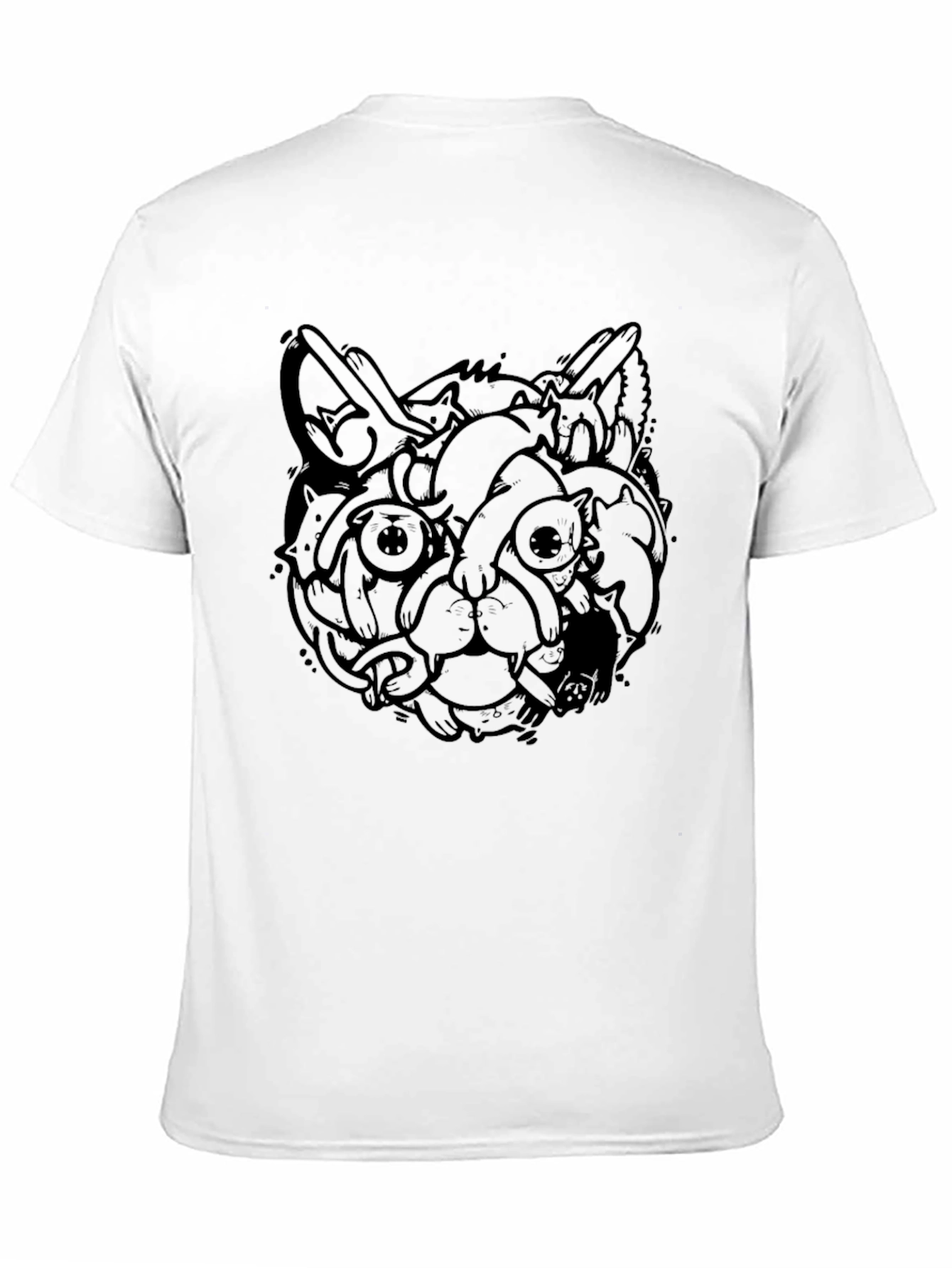 Cool Cat Head Graphic Tee