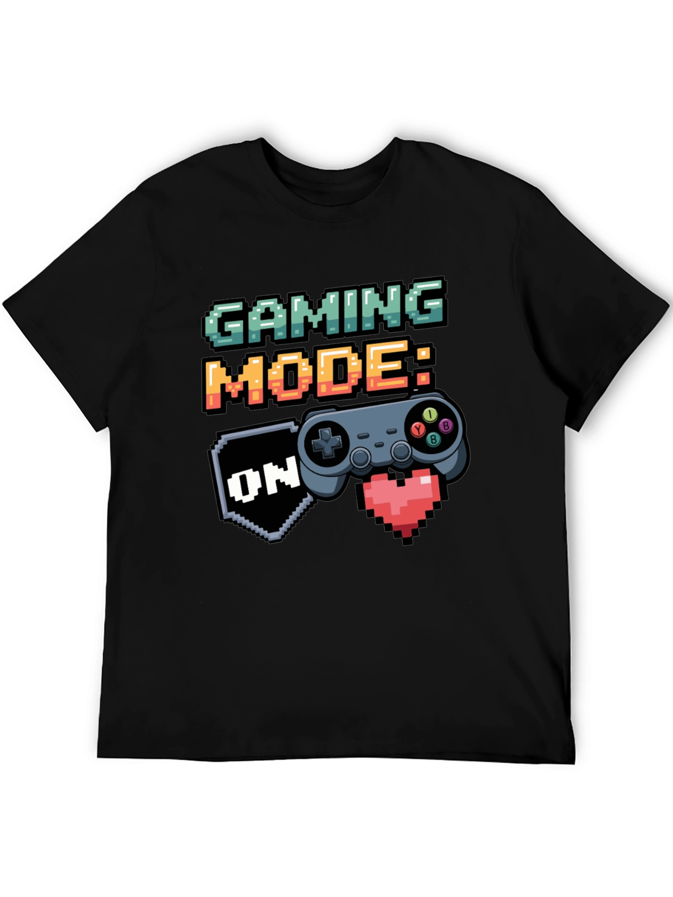 Gaming Mode On Black T-Shirt - Gamer Apparel