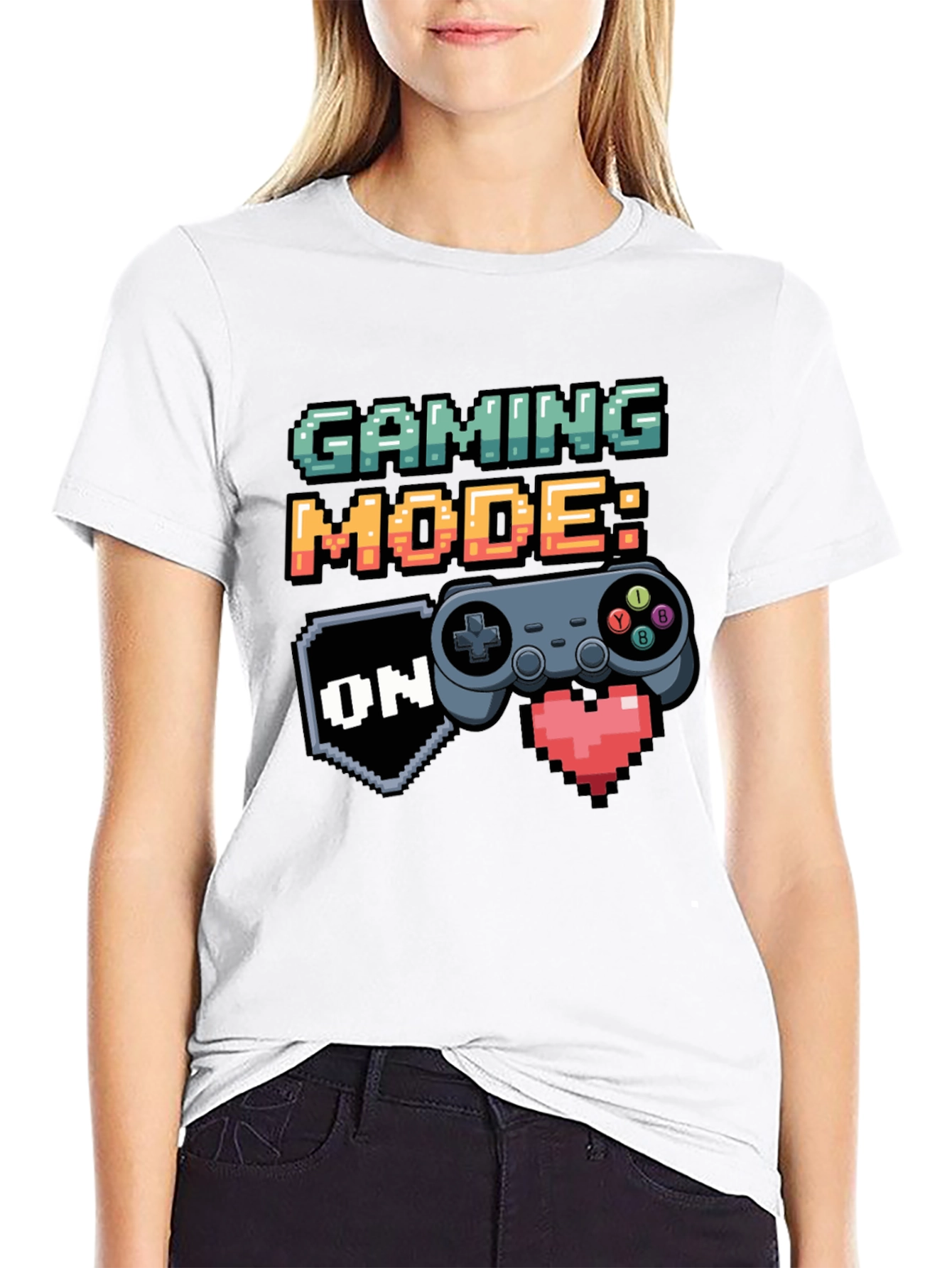 Gaming Mode On Black T-Shirt - Gamer Apparel