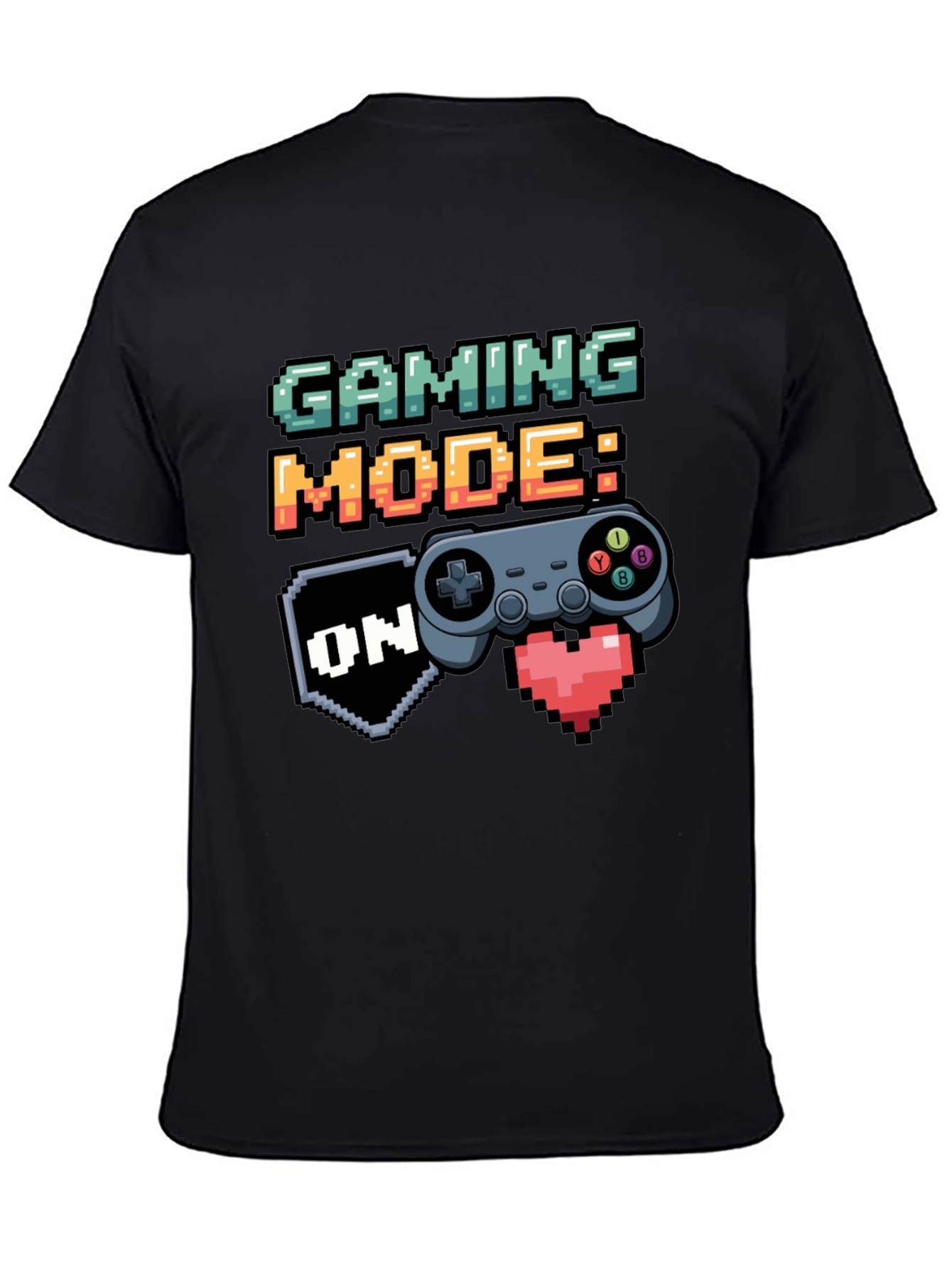 Gaming Mode On Black T-Shirt - Gamer Apparel