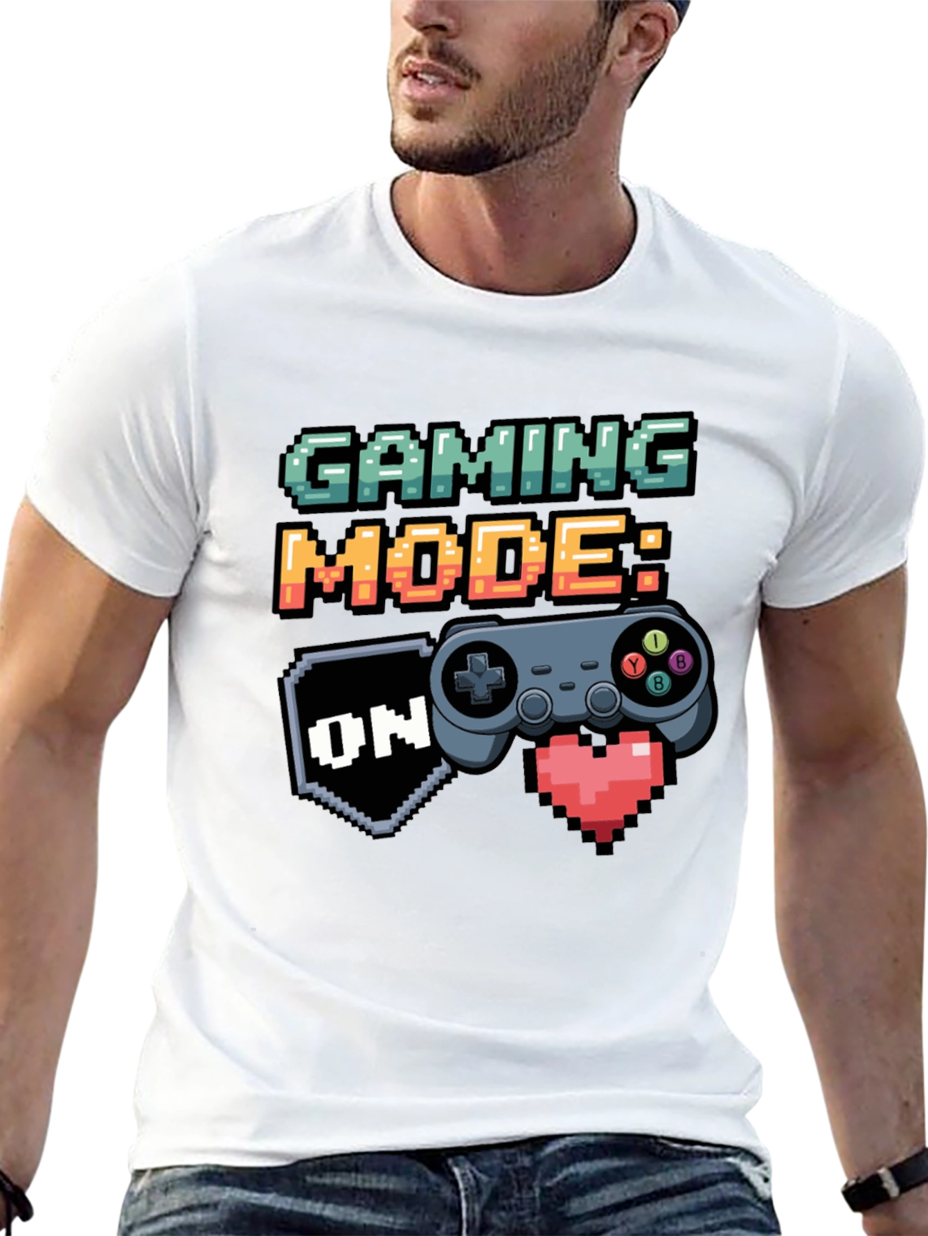 Gaming Mode On Black T-Shirt - Gamer Apparel