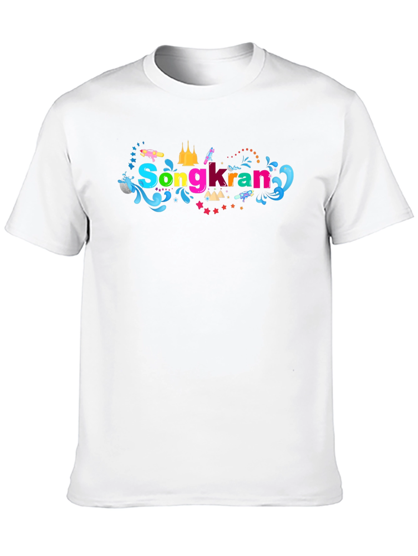 Songkran Festival Black T-Shirt