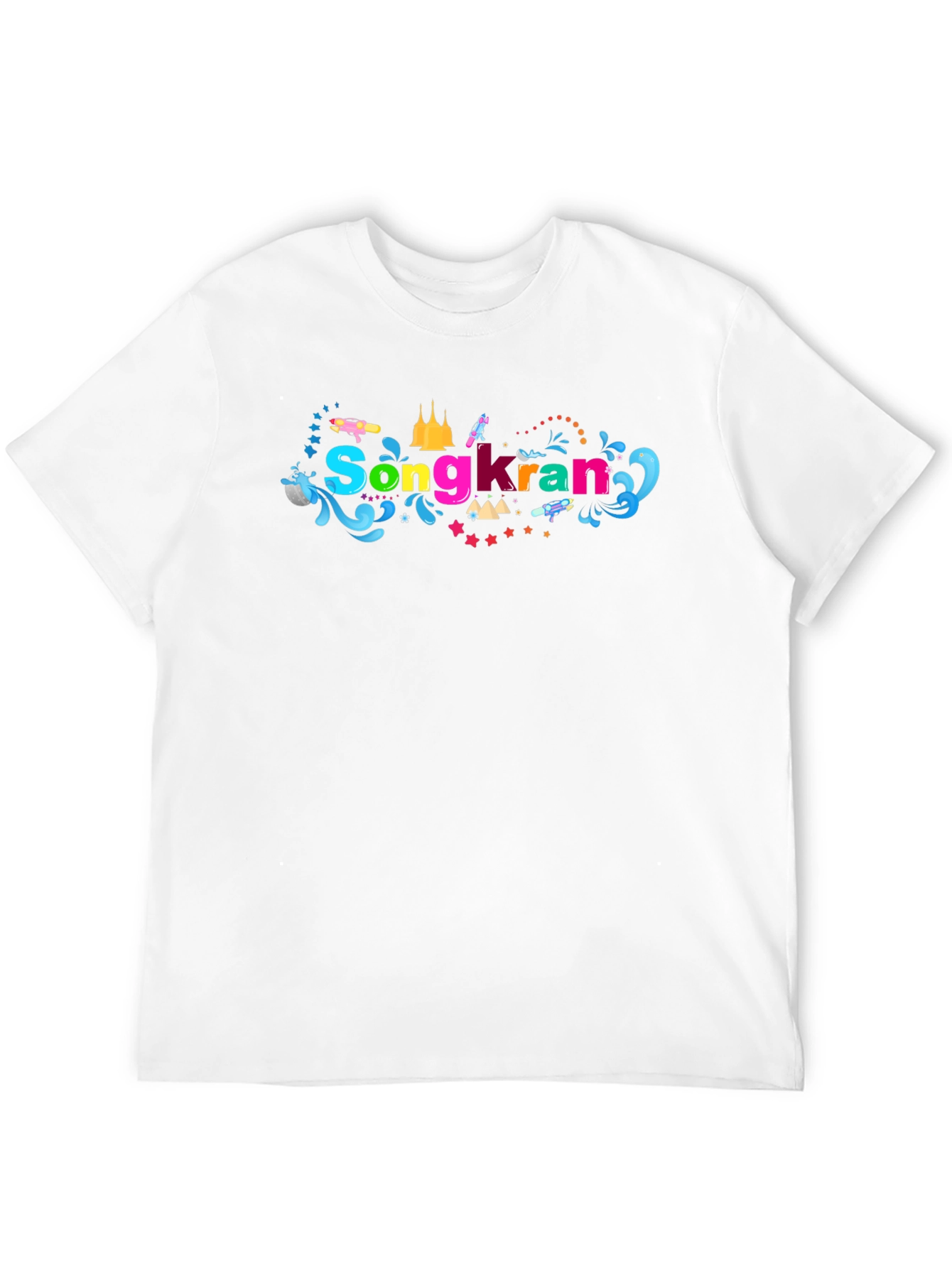 Songkran Festival Black T-Shirt