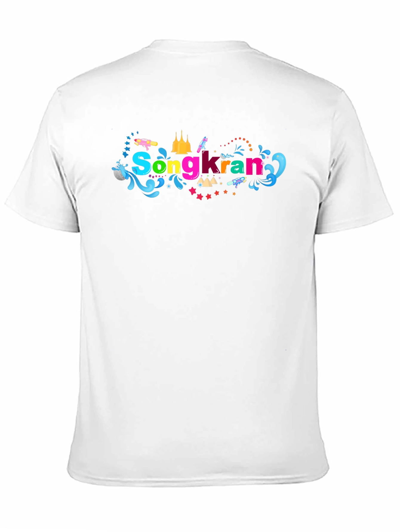 Songkran Festival Black T-Shirt