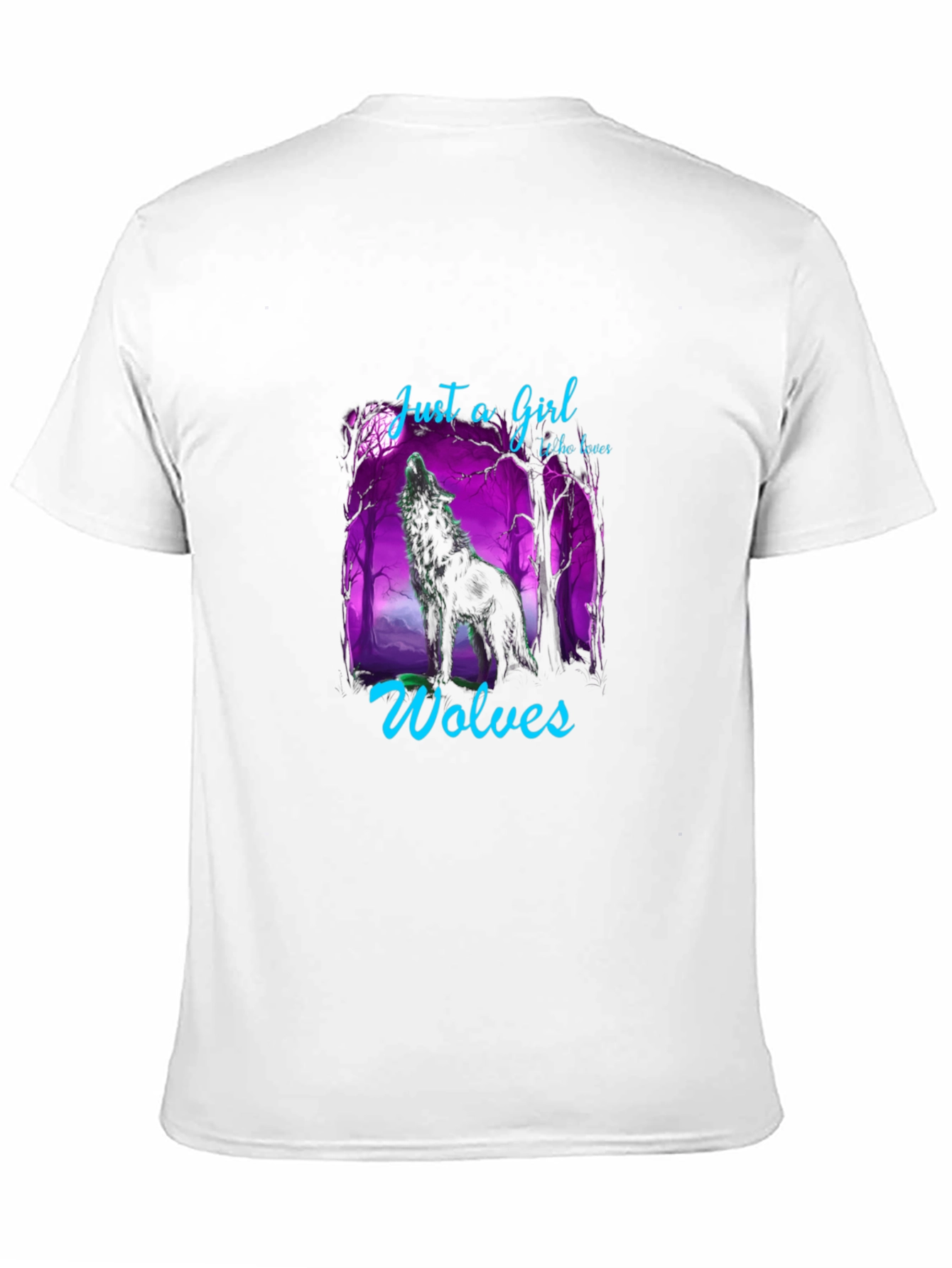 Just A Girl Who Loves Wolves Graphic T-Shirt