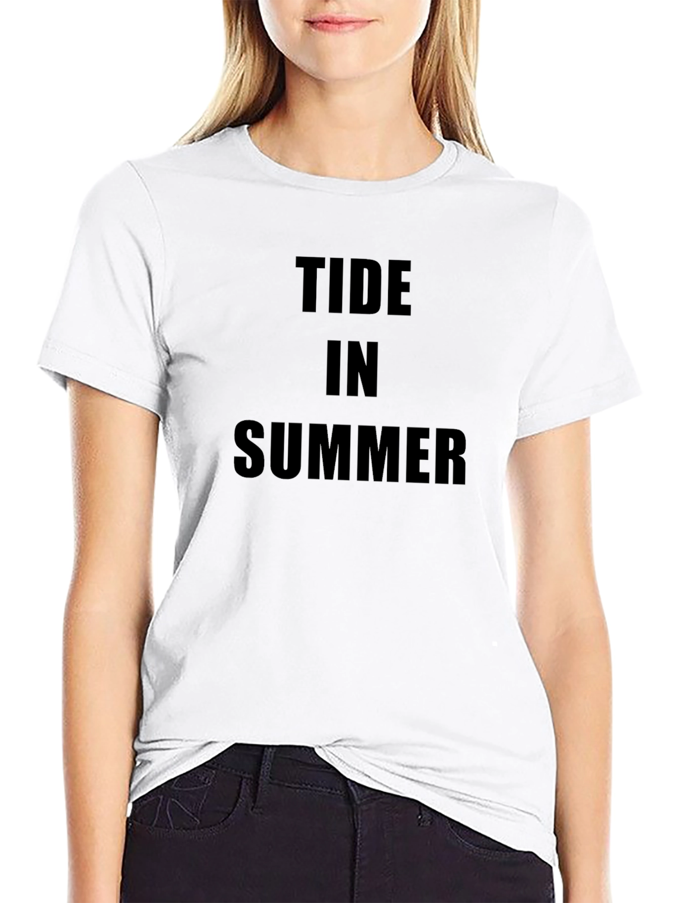 Tide in Summer Black T-Shirt
