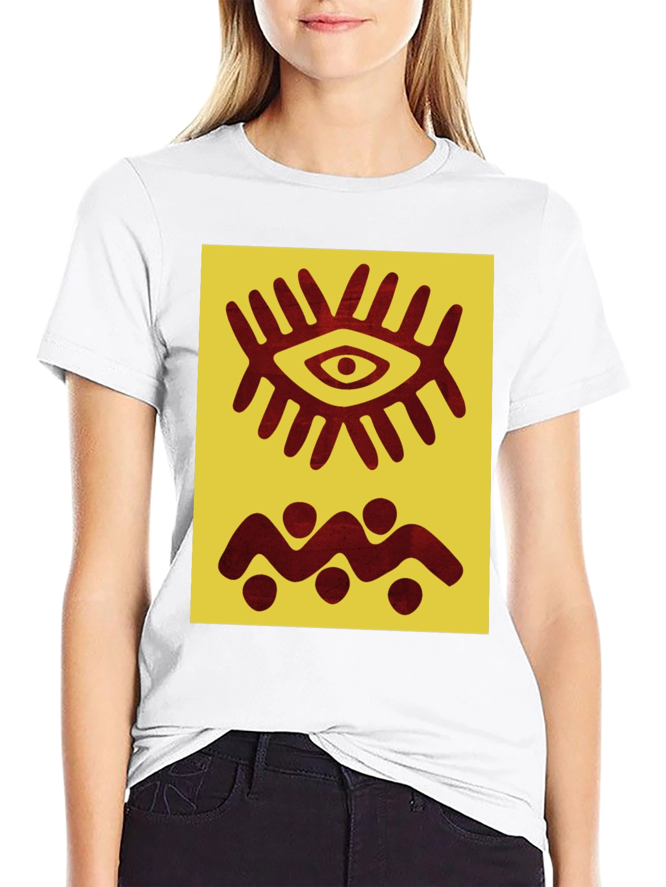 Tribal Eye Graphic Tee - Unique Design
