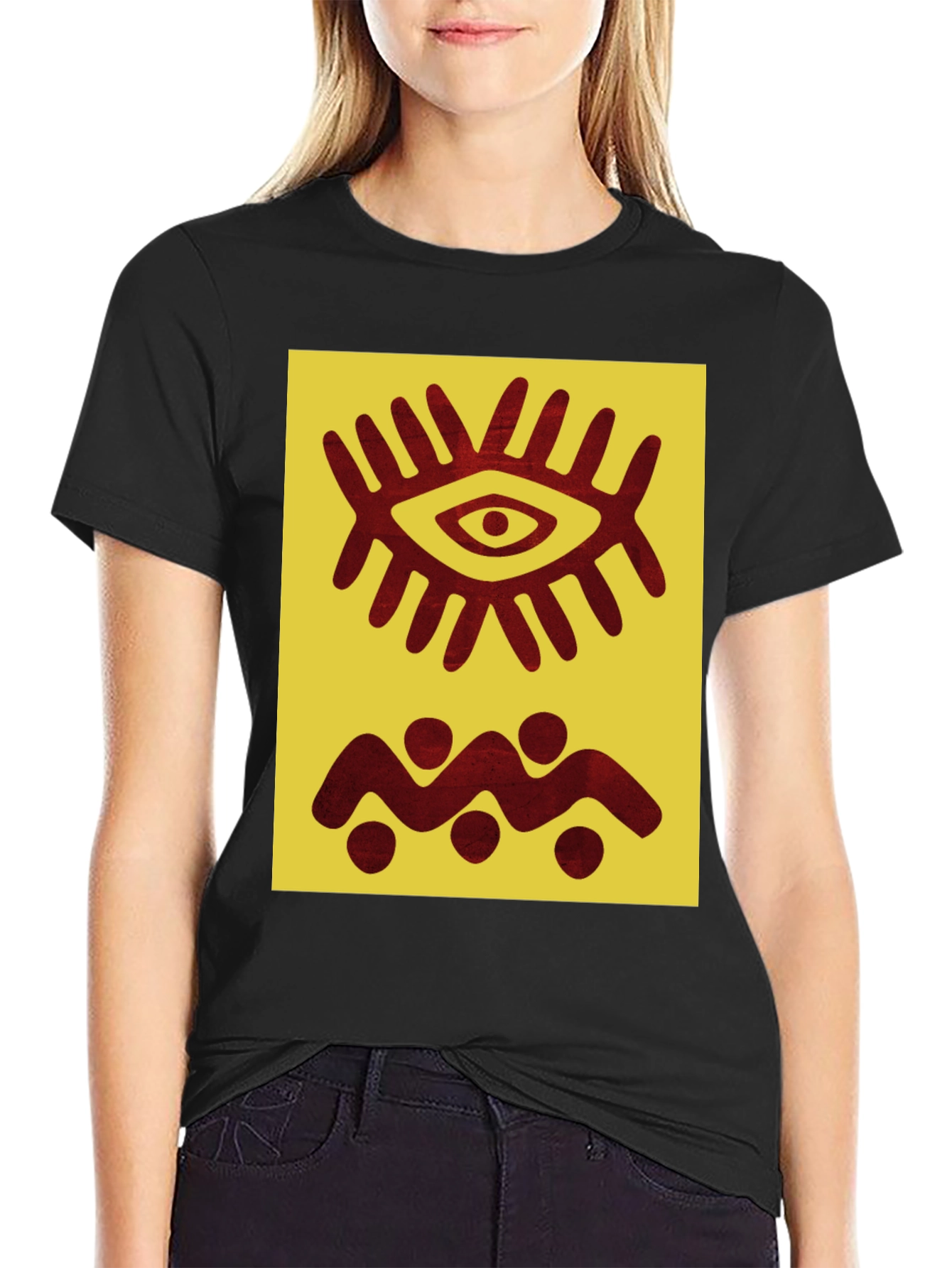 Tribal Eye Graphic Tee - Unique Design