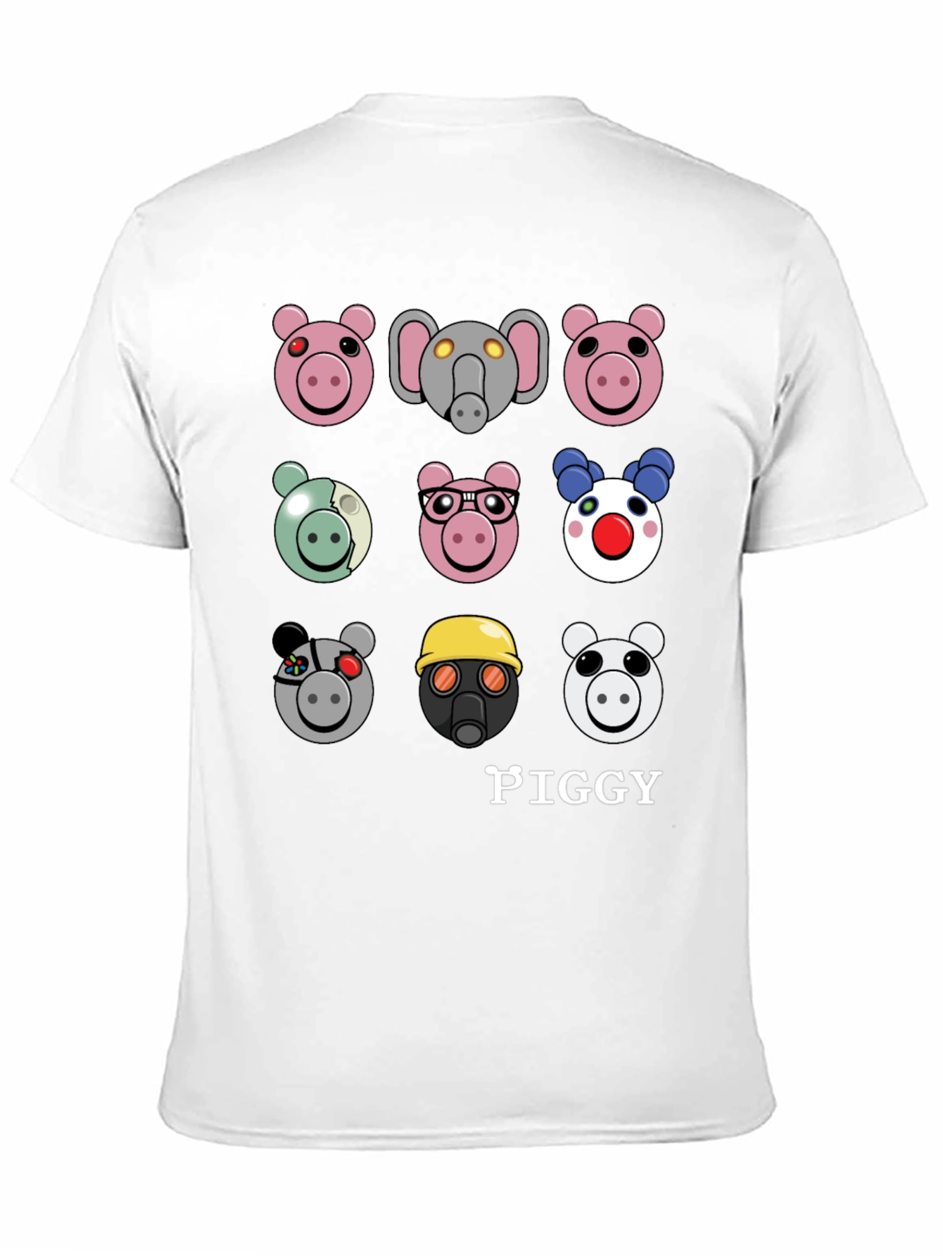 Piggy Character T-Shirt - Trendy Pig Cartoon Tee