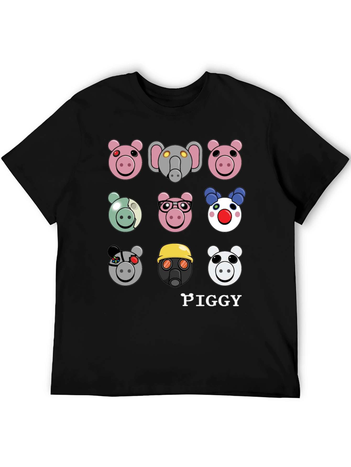 Piggy Character T-Shirt - Trendy Pig Cartoon Tee