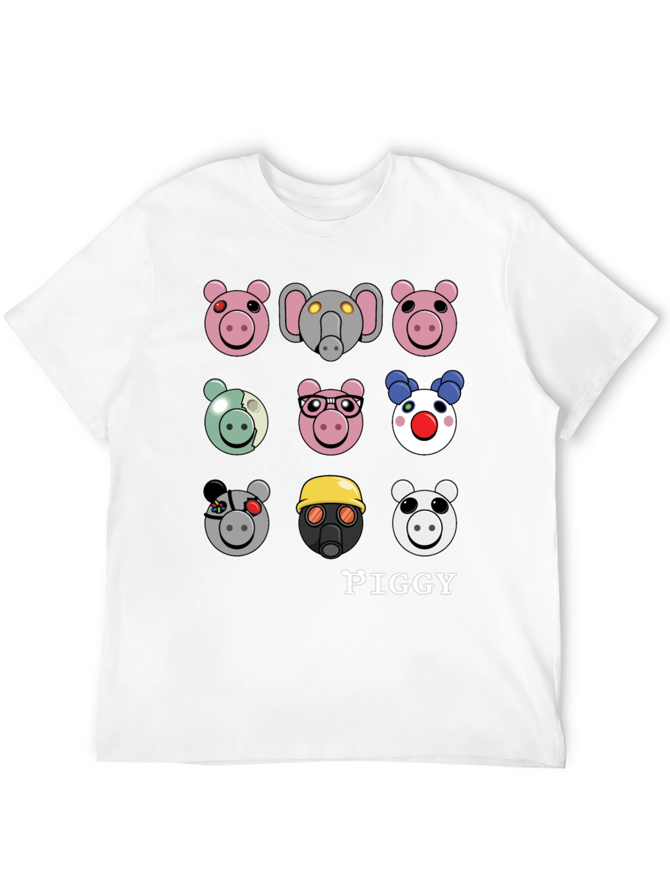 Piggy Character T-Shirt - Trendy Pig Cartoon Tee