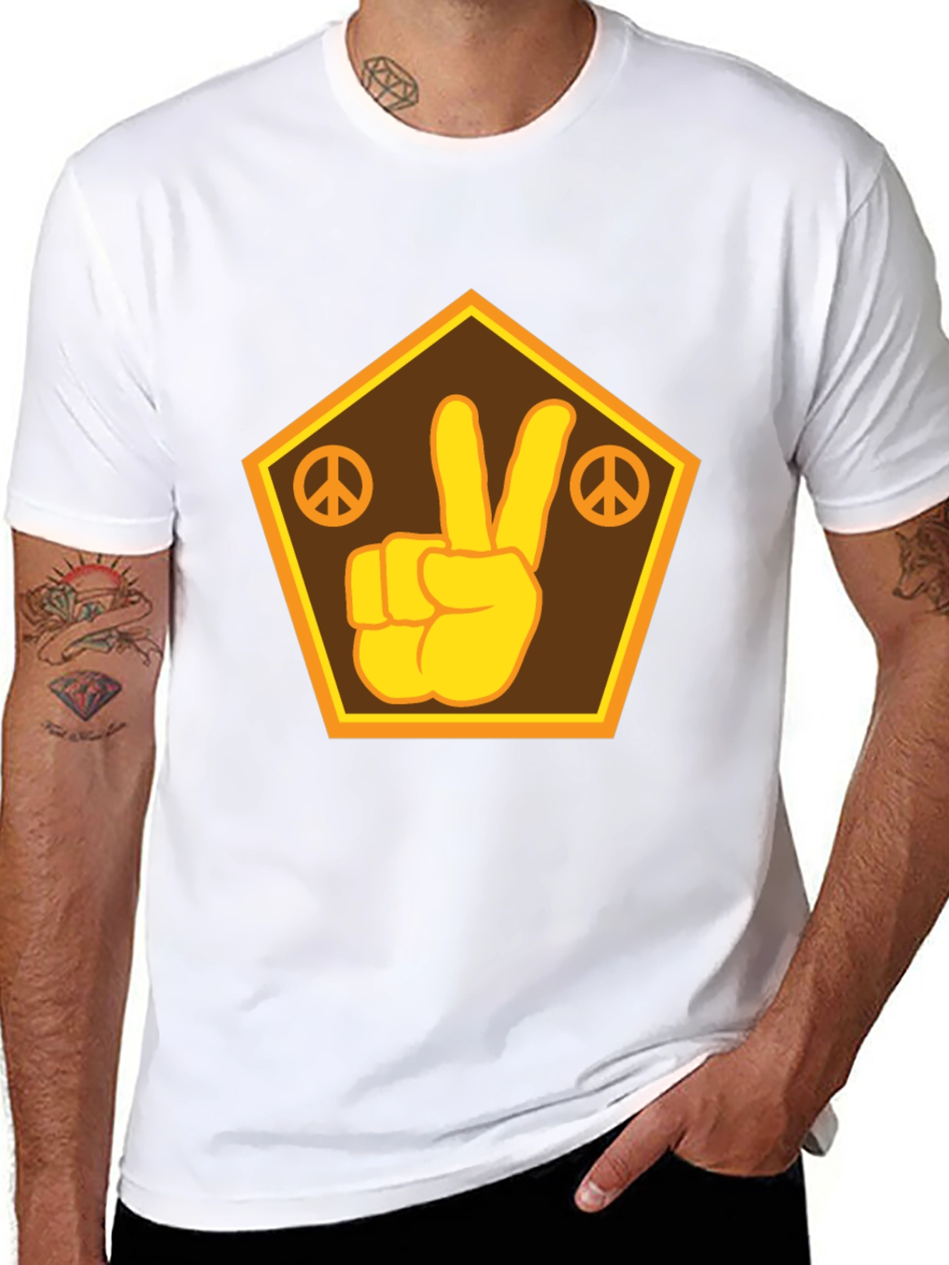 Peace Sign T-Shirt - Retro Graphic Tee