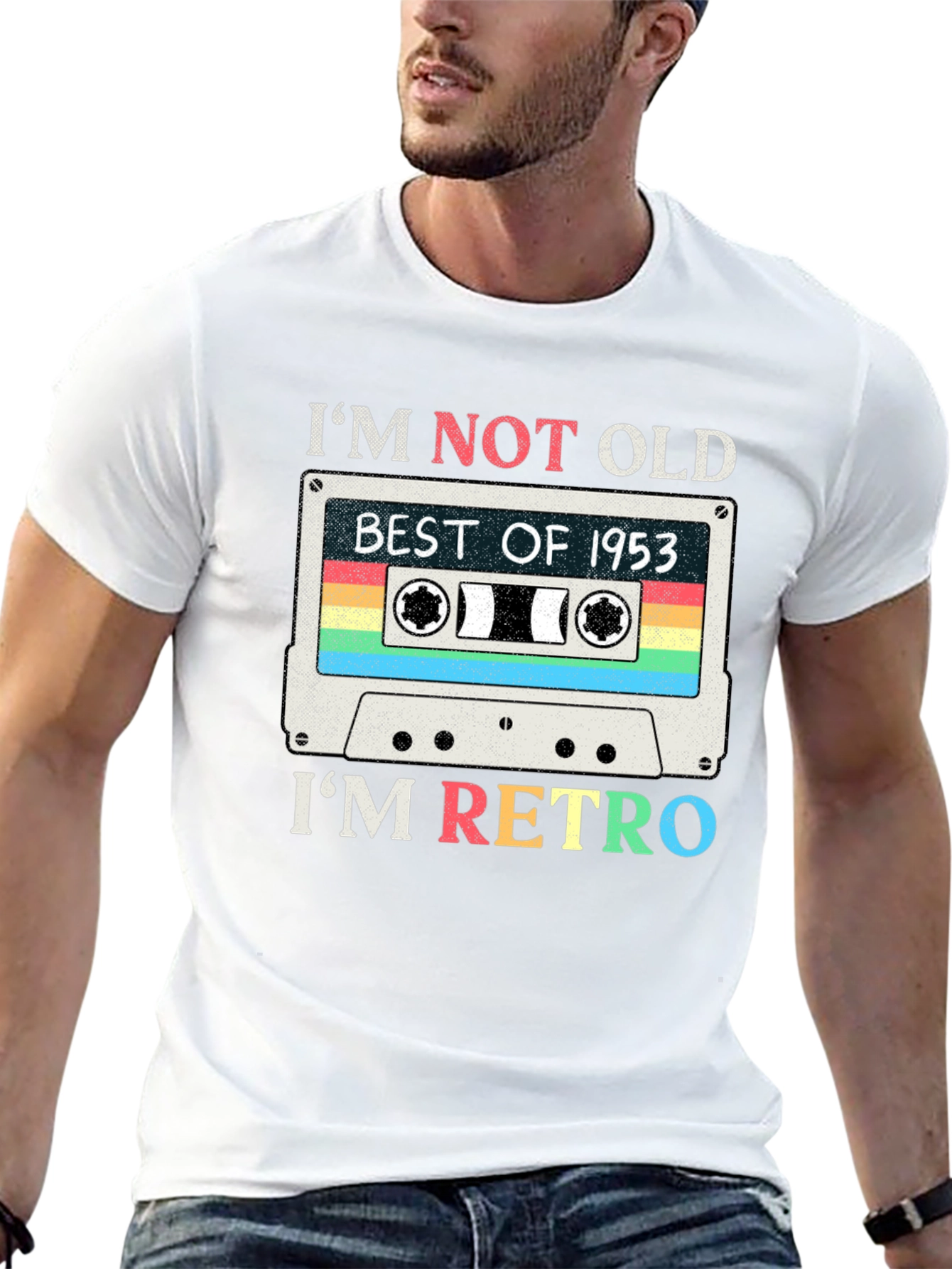 Retro Cassette Tape 1953 Graphic T-Shirt