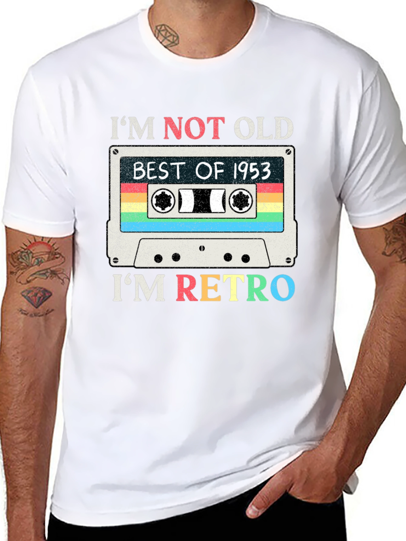 Retro Cassette Tape 1953 Graphic T-Shirt