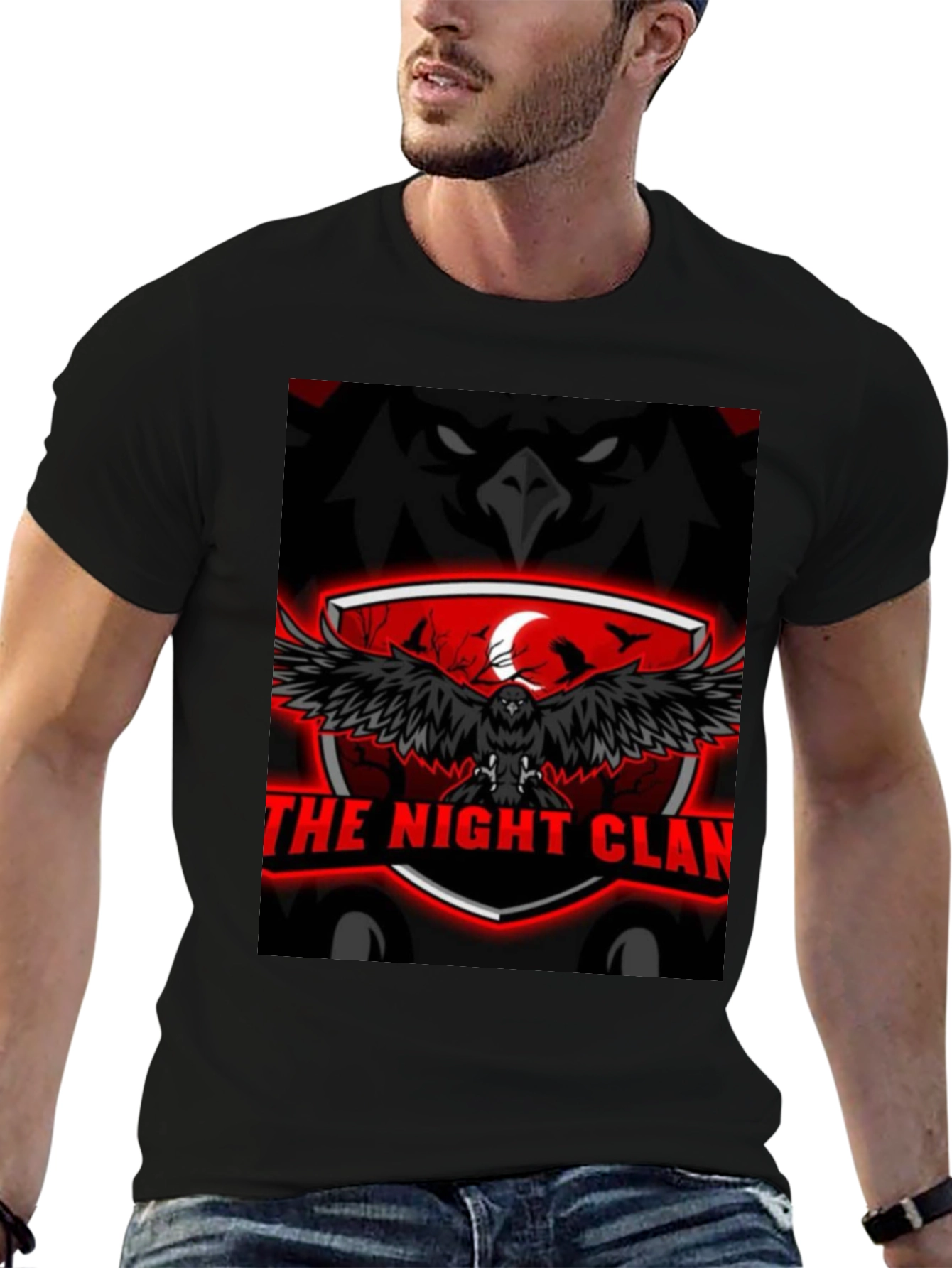 Night Clan Raven Graphic T-Shirt