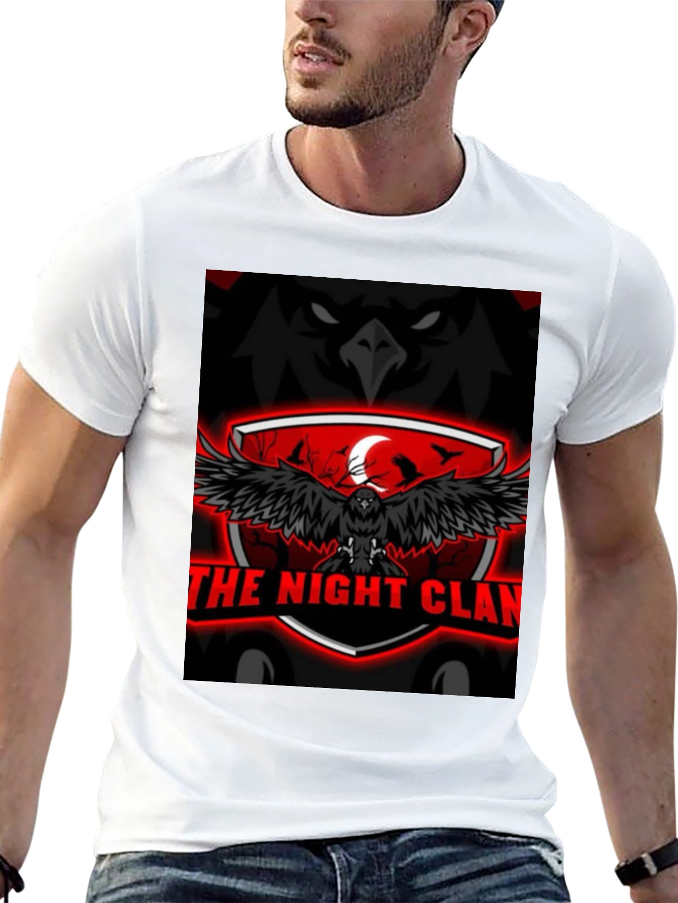 Night Clan Raven Graphic T-Shirt