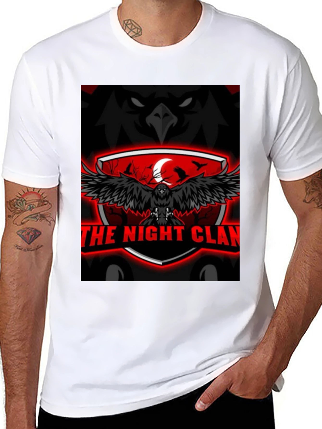 Night Clan Raven Graphic T-Shirt