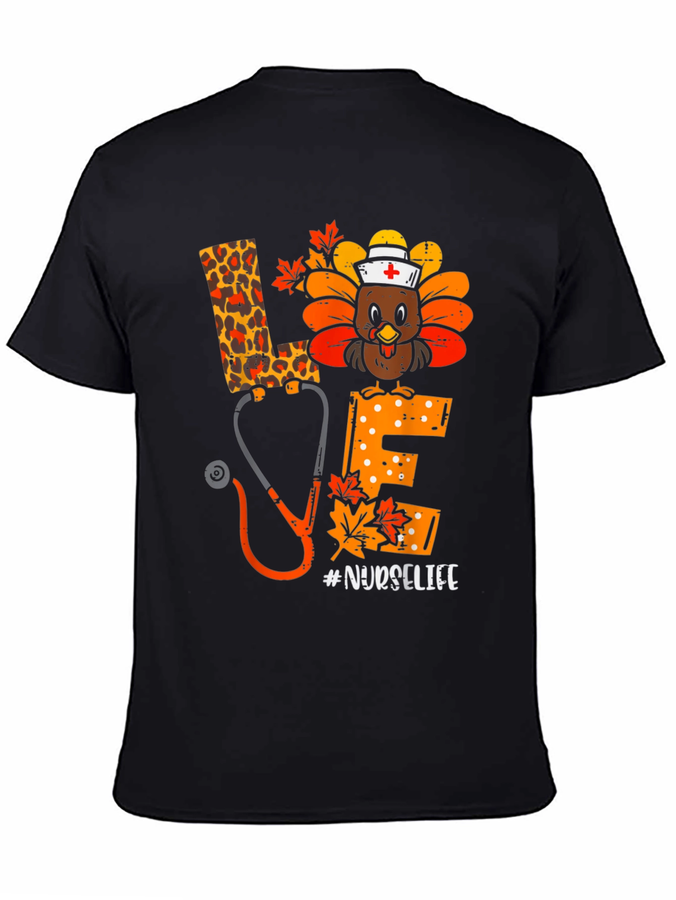 Nurse Life Thanksgiving Turkey T-Shirt