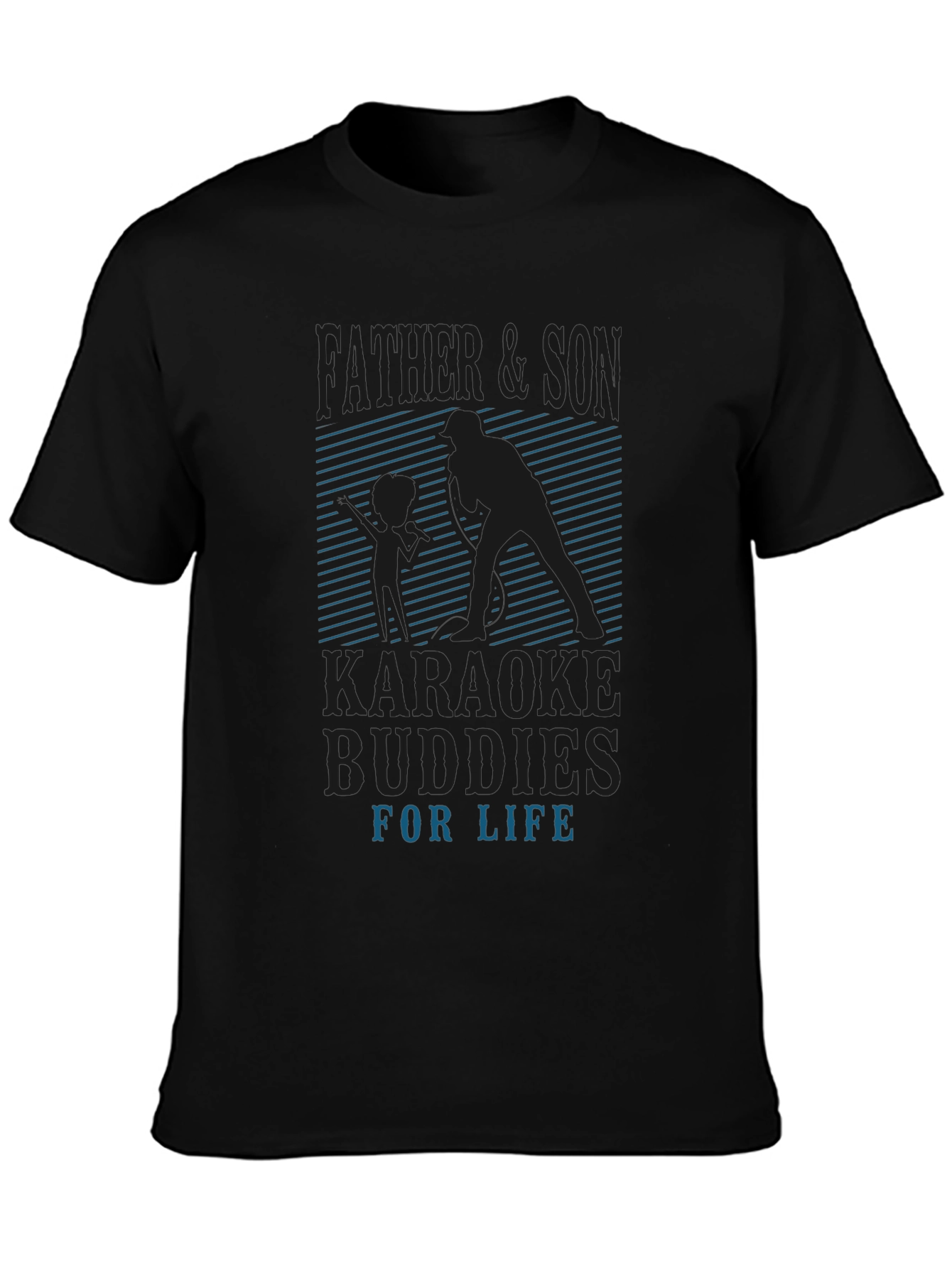 Father & Son Karaoke Buddies Graphic Tee