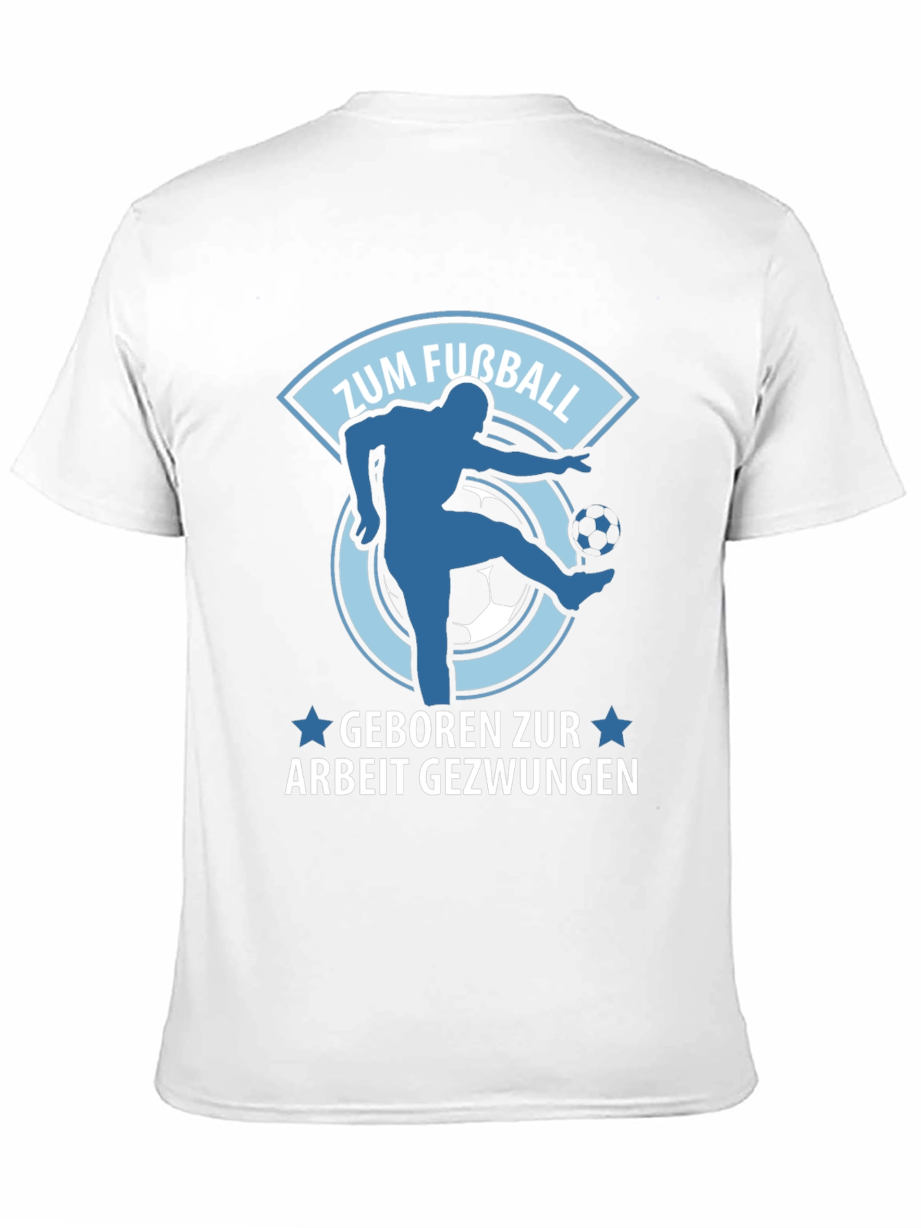 Funny German Football T-Shirt Zum Fußball Geboren
