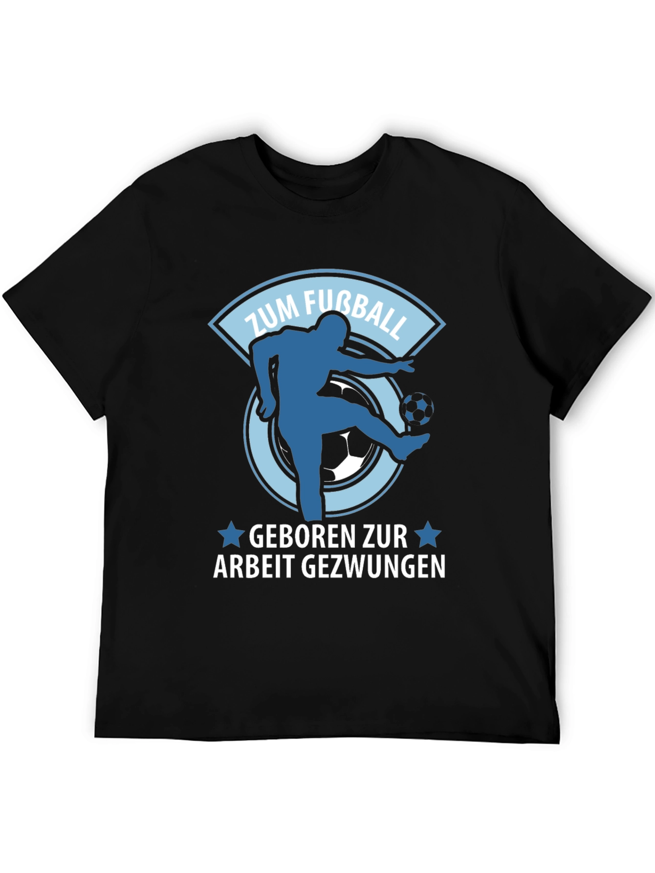 Funny German Football T-Shirt Zum Fußball Geboren