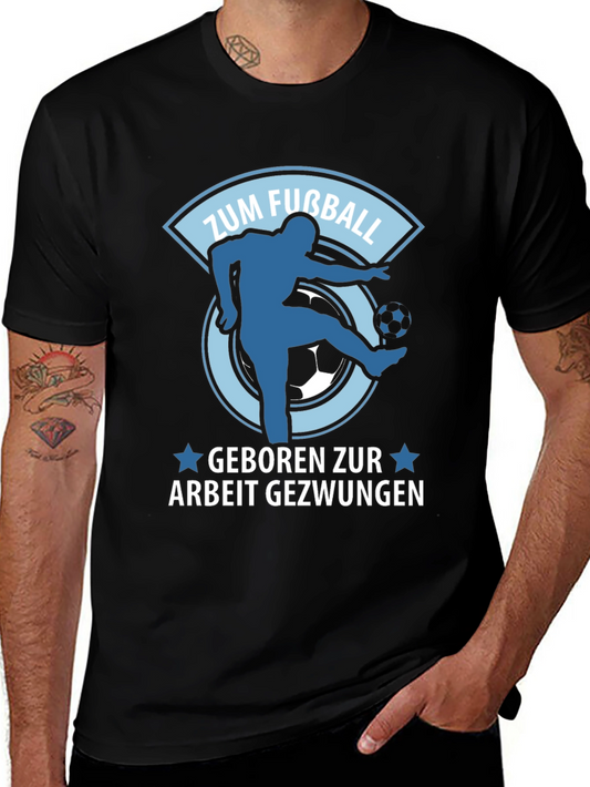 Funny German Football T-Shirt Zum Fußball Geboren