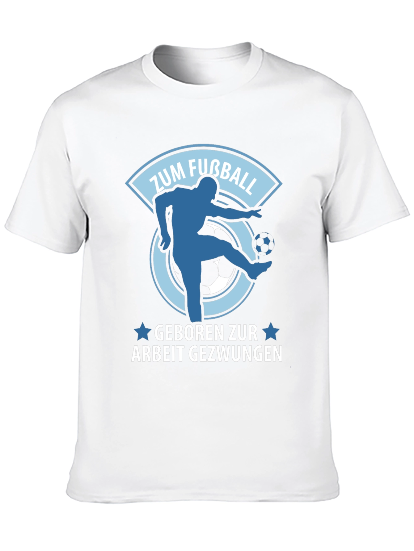 Funny German Football T-Shirt Zum Fußball Geboren