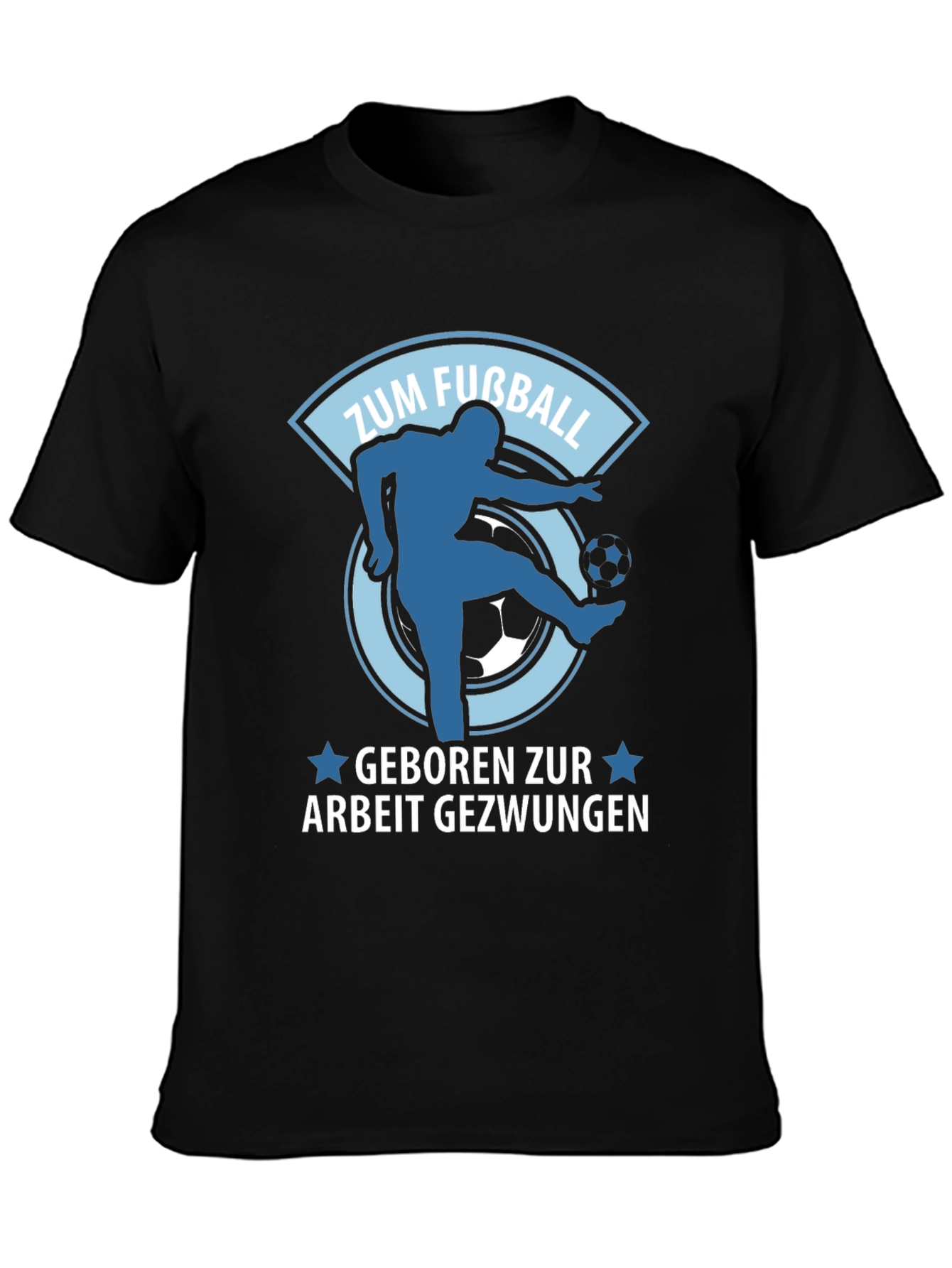Funny German Football T-Shirt Zum Fußball Geboren