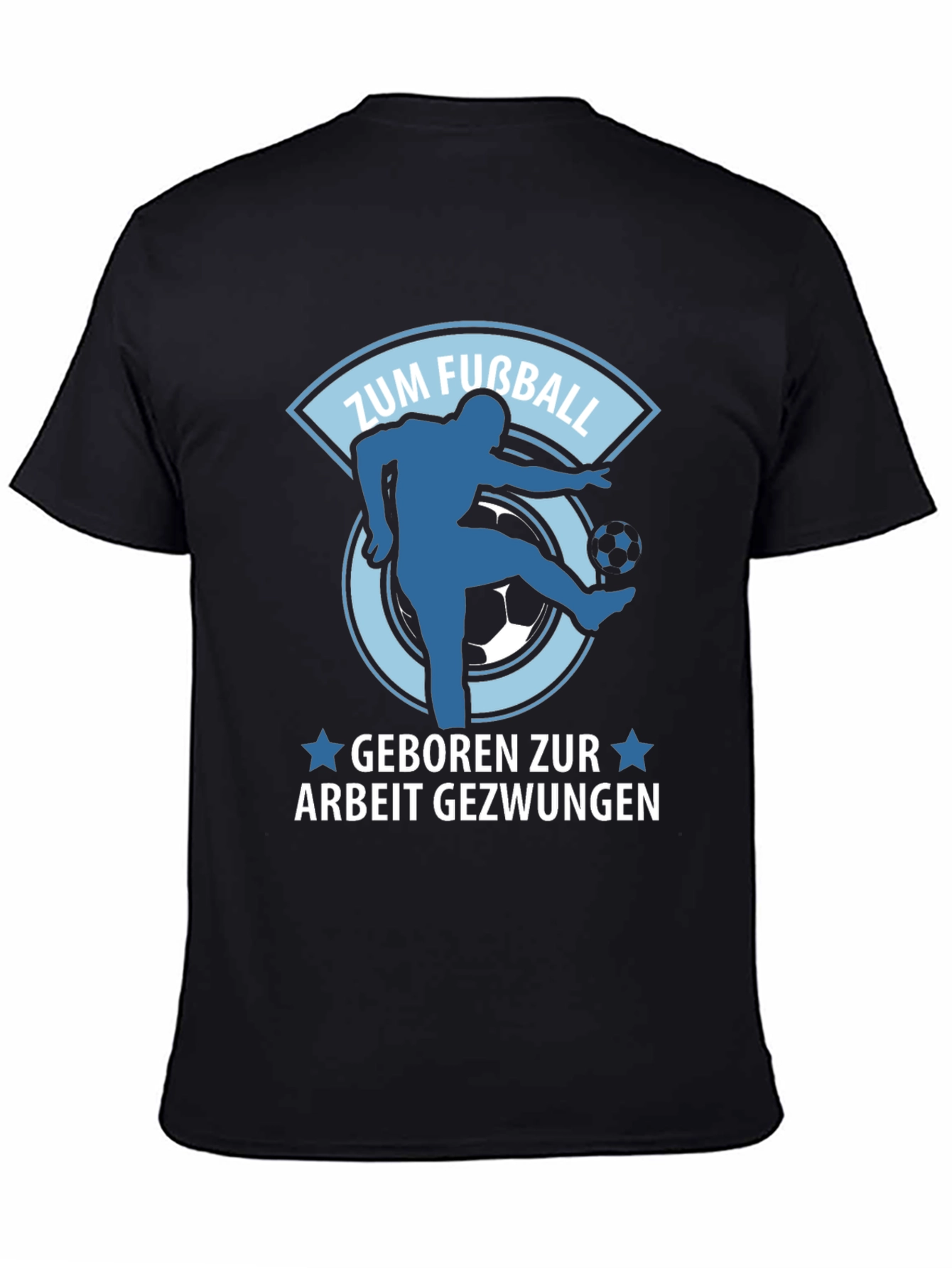 Funny German Football T-Shirt Zum Fußball Geboren