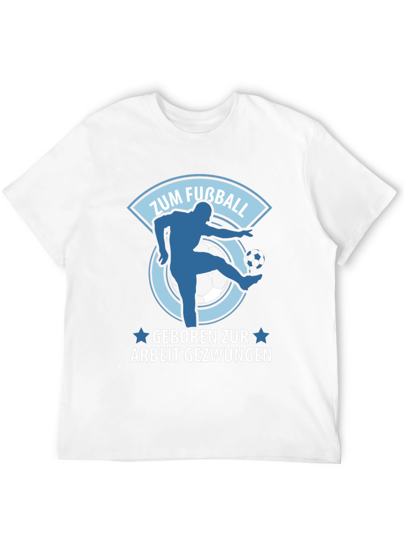 Funny German Football T-Shirt Zum Fußball Geboren