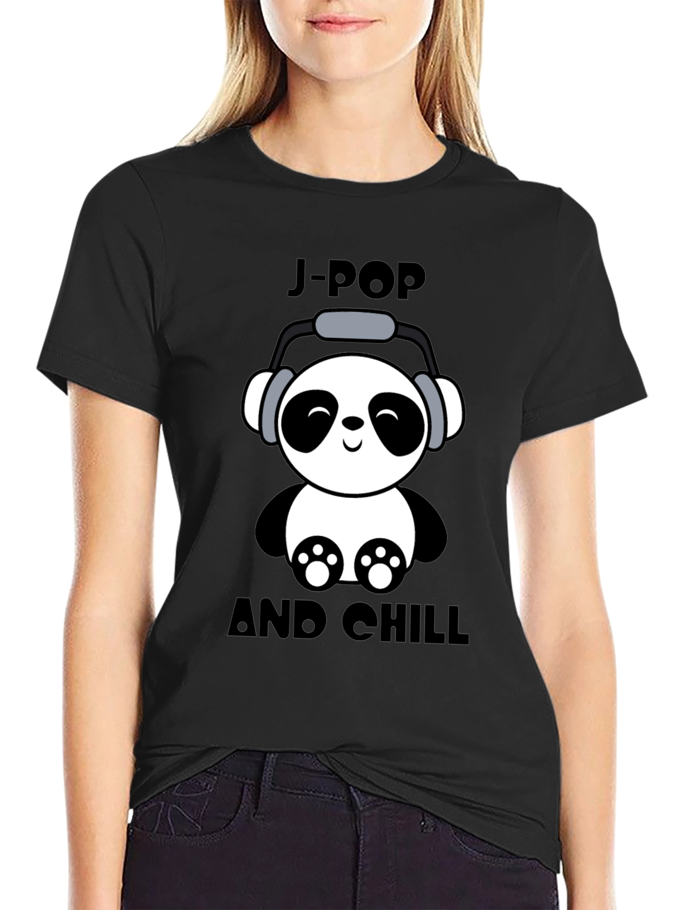 J-Pop and Chill Panda T-Shirt