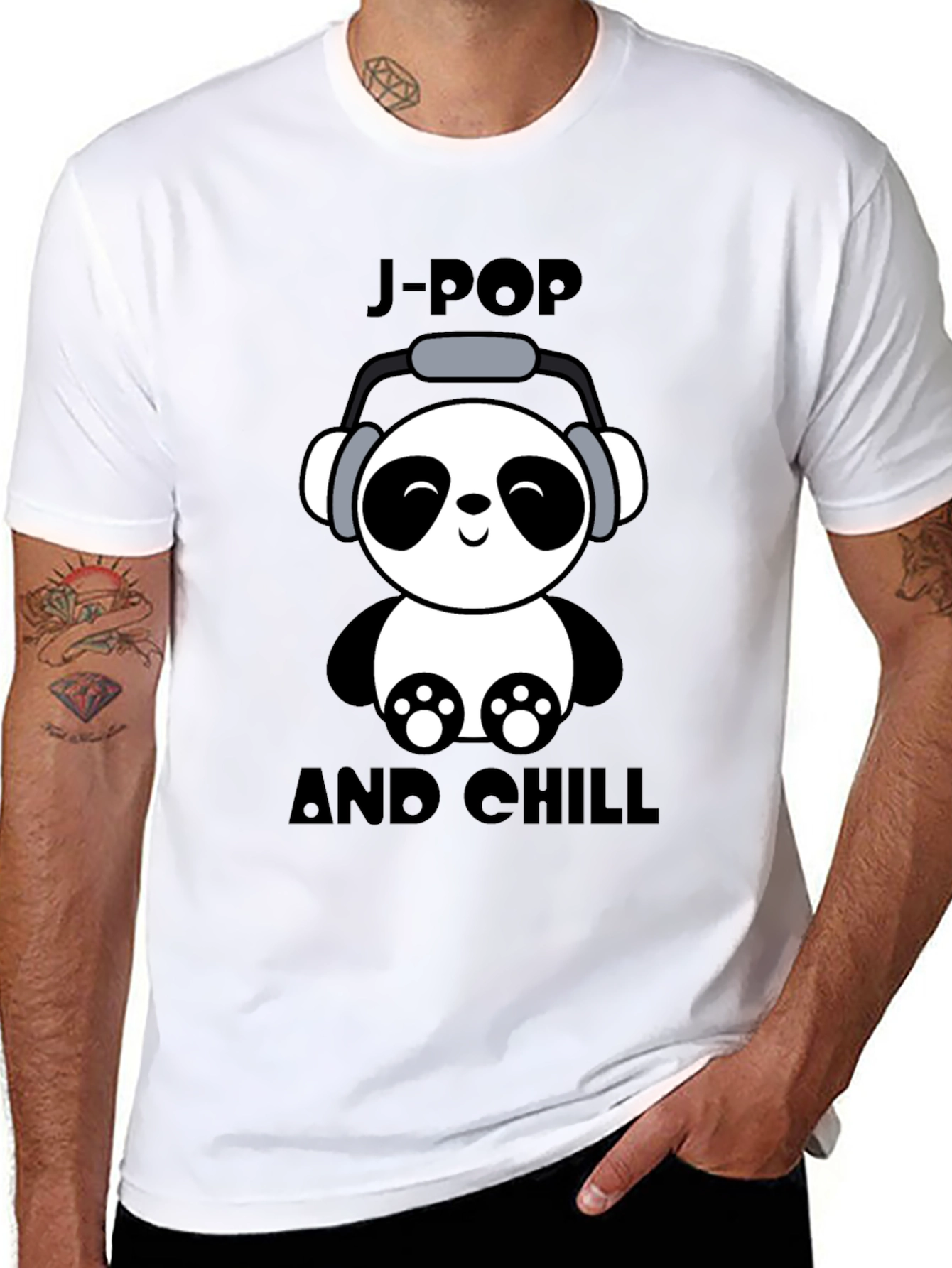 J-Pop and Chill Panda T-Shirt