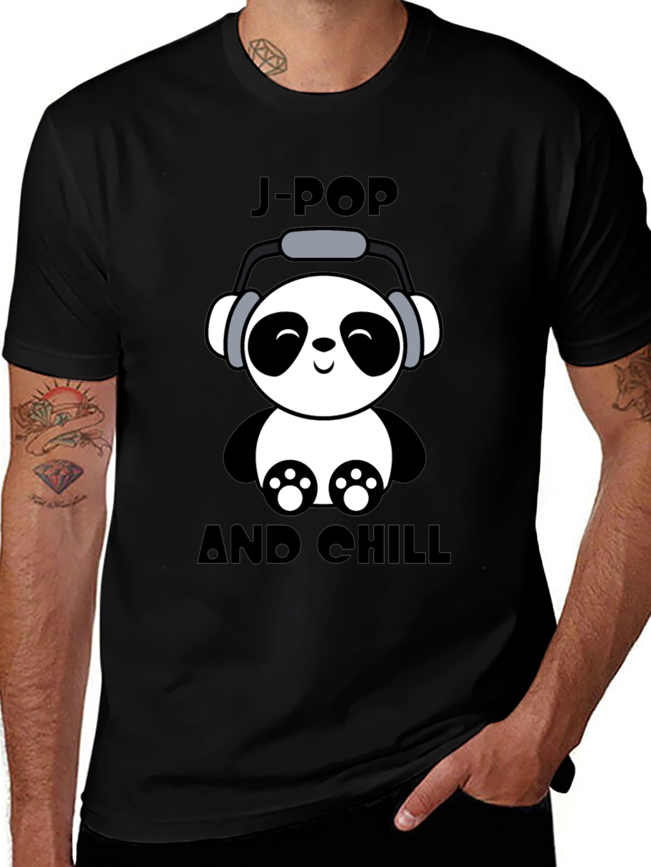 J-Pop and Chill Panda T-Shirt