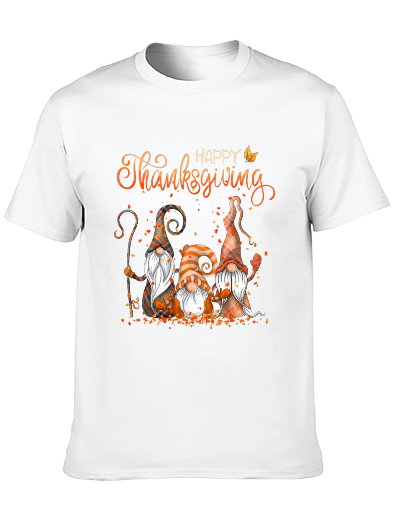 Happy Thanksgiving Gnomes Graphic T-Shirt