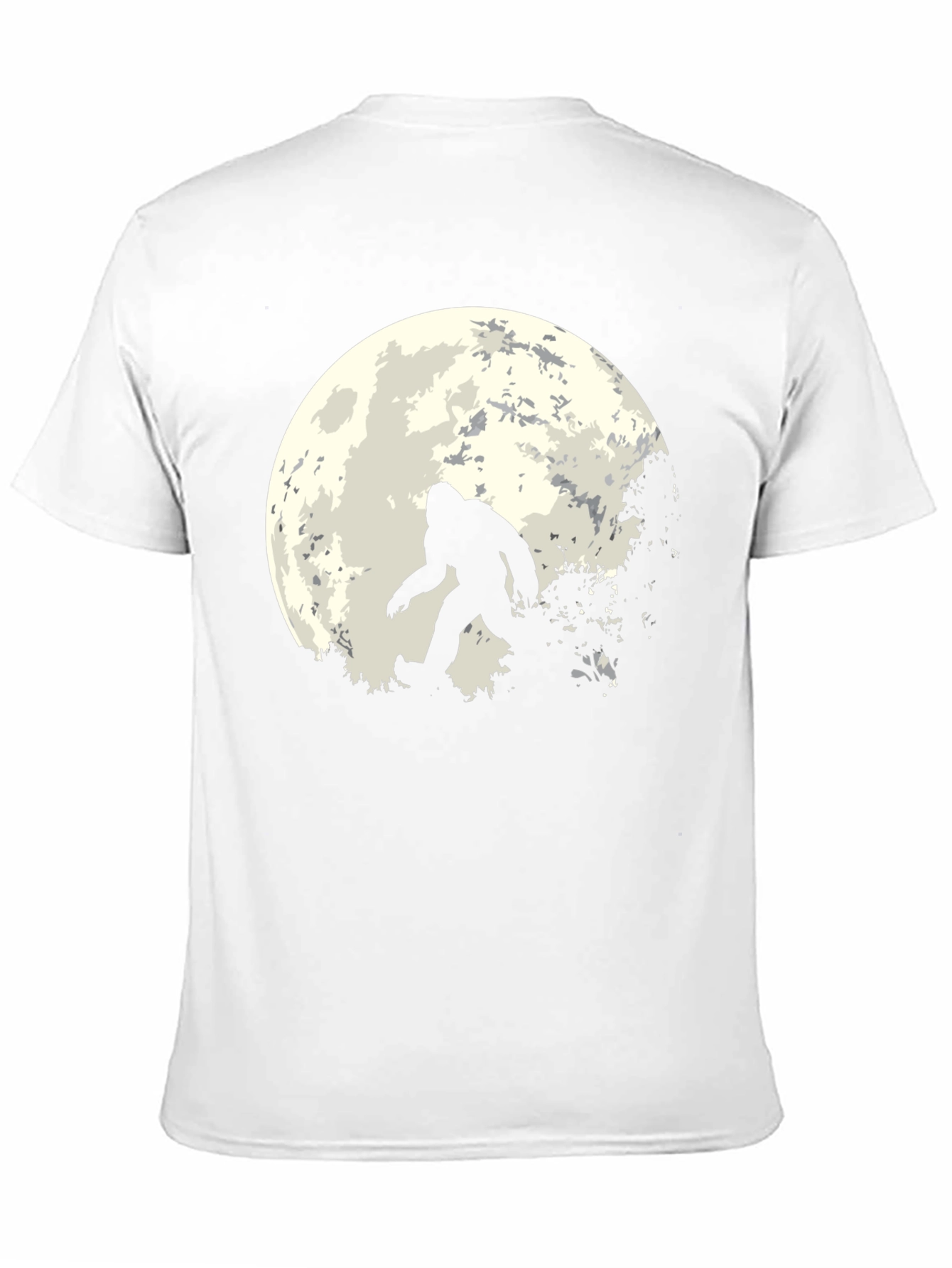 Bigfoot Moon Mens T-Shirt - Black