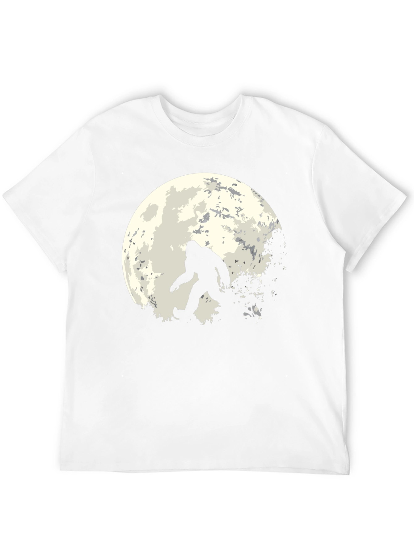 Bigfoot Moon Mens T-Shirt - Black