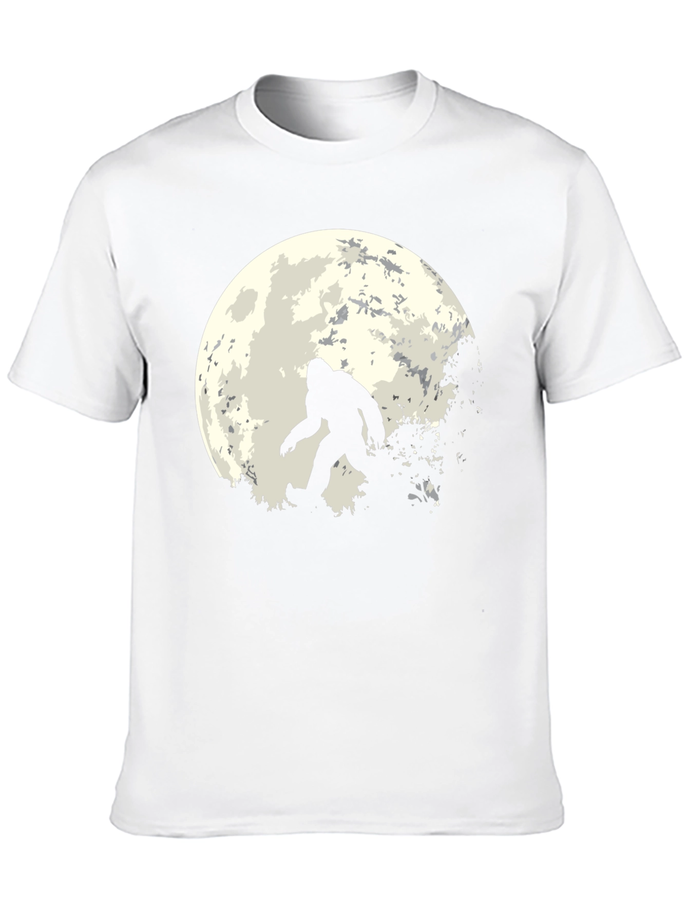 Bigfoot Moon Mens T-Shirt - Black