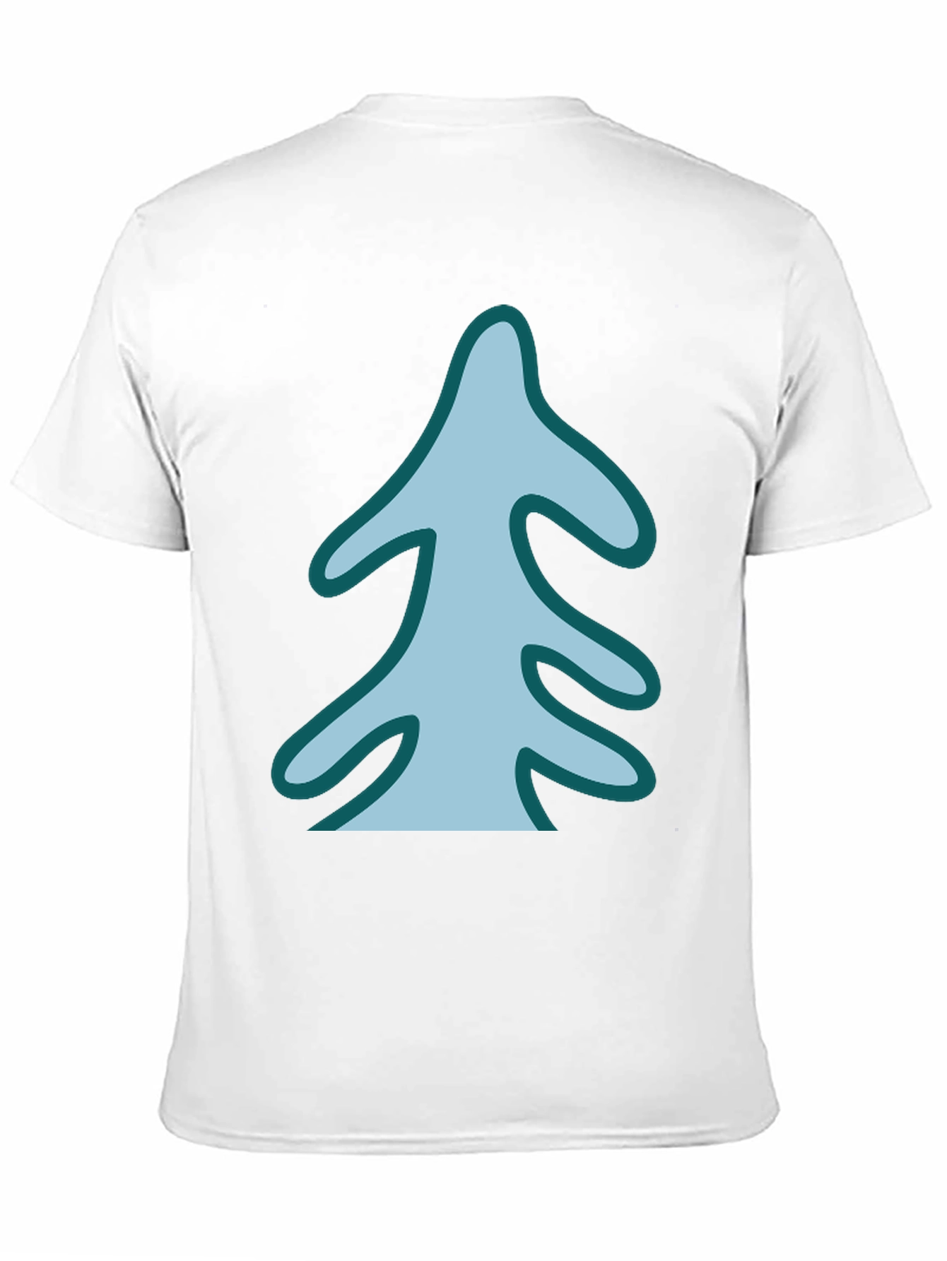 Stylized Tree Graphic Tee - Black
