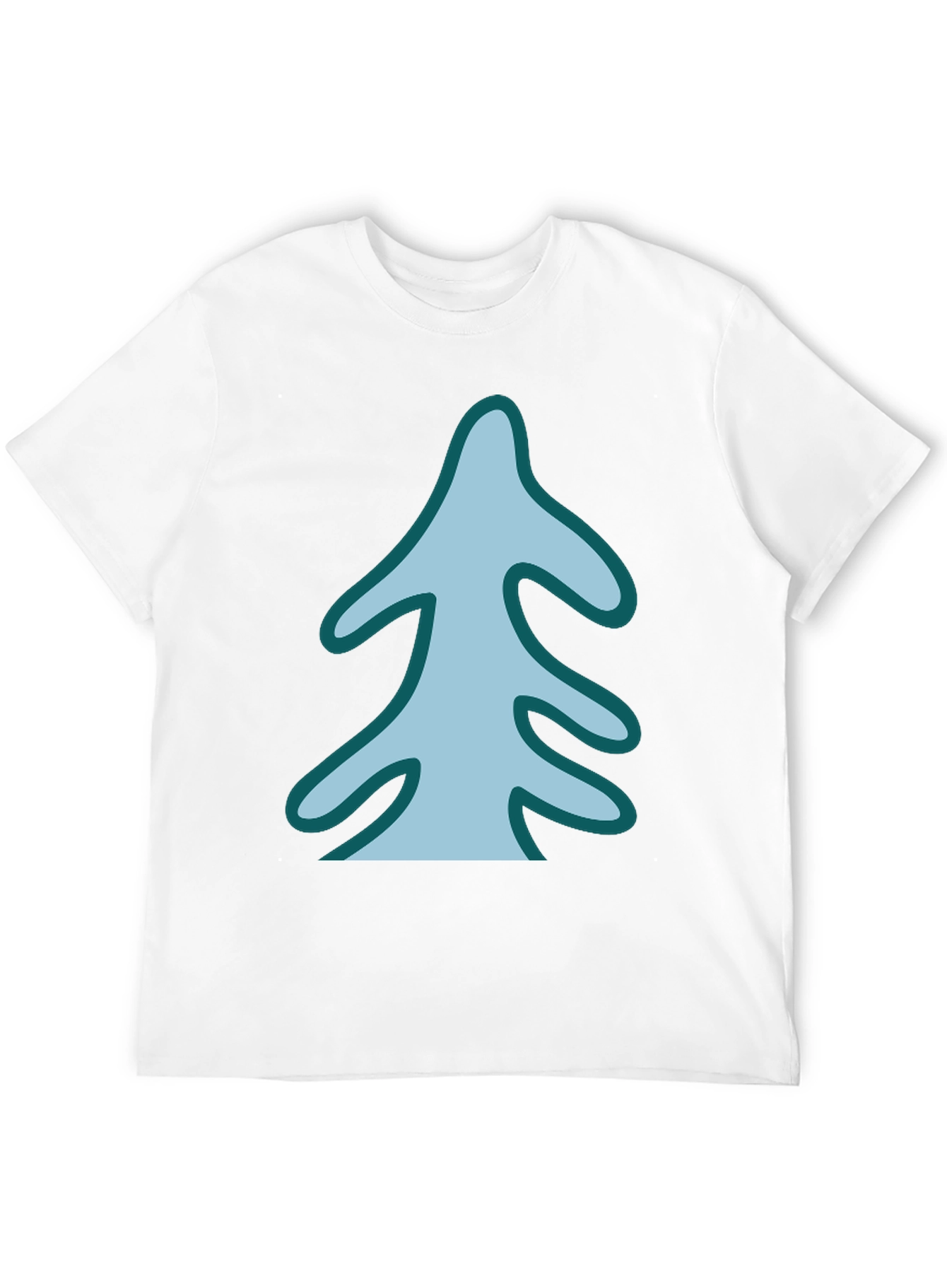 Stylized Tree Graphic Tee - Black