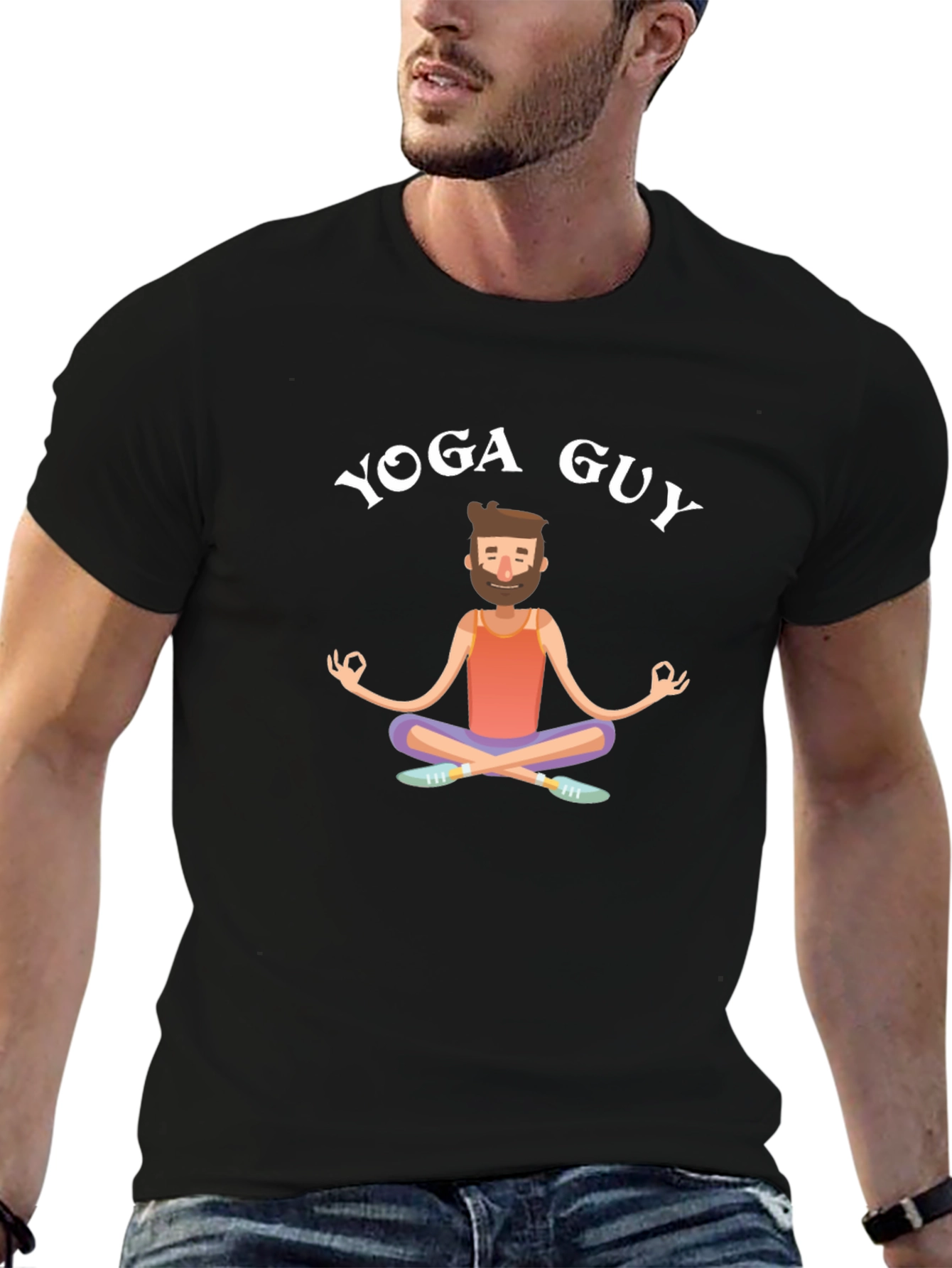 Yoga Guy Graphic T-Shirt - Relaxed Fit