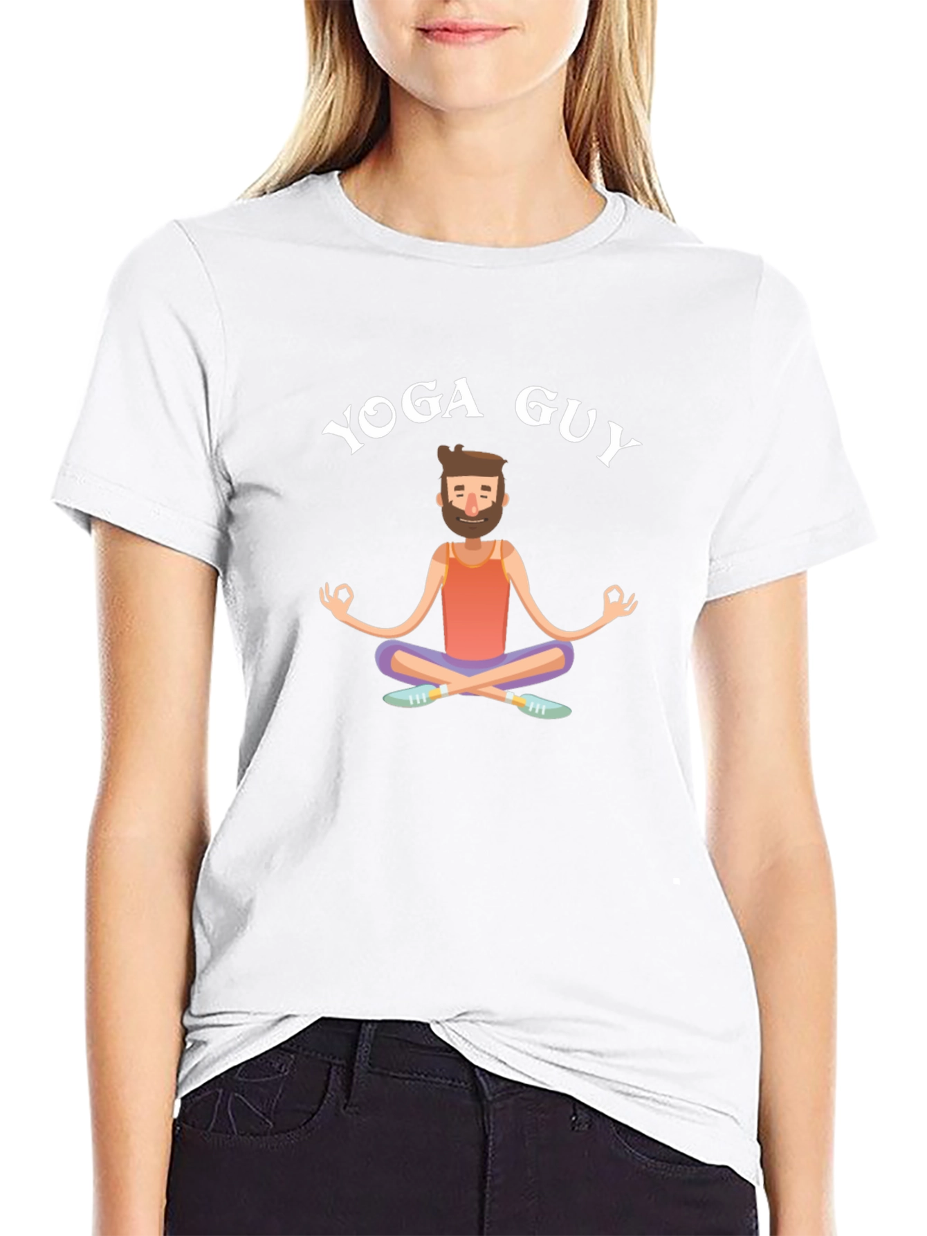 Yoga Guy Graphic T-Shirt - Relaxed Fit