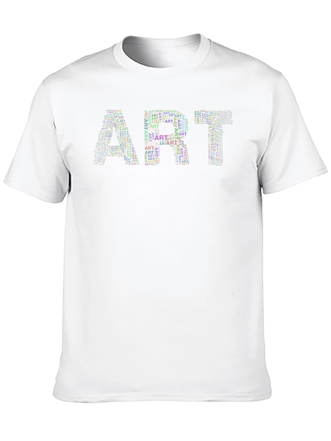 Art Word Collage T-Shirt - Stylish & Unique
