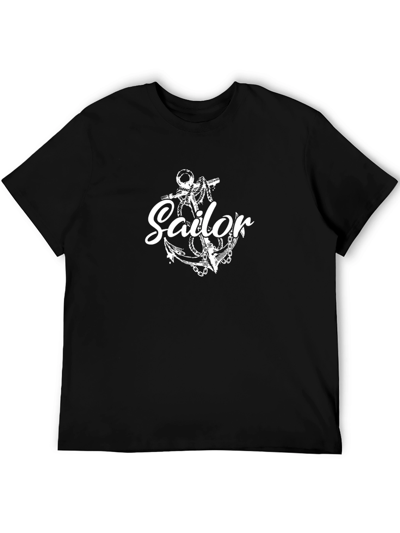 Sailor Anchor Black T-Shirt